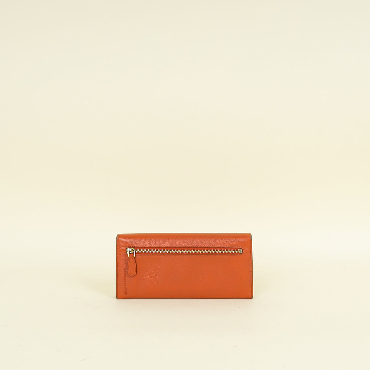 Prada Papaya Long Continental Wallet