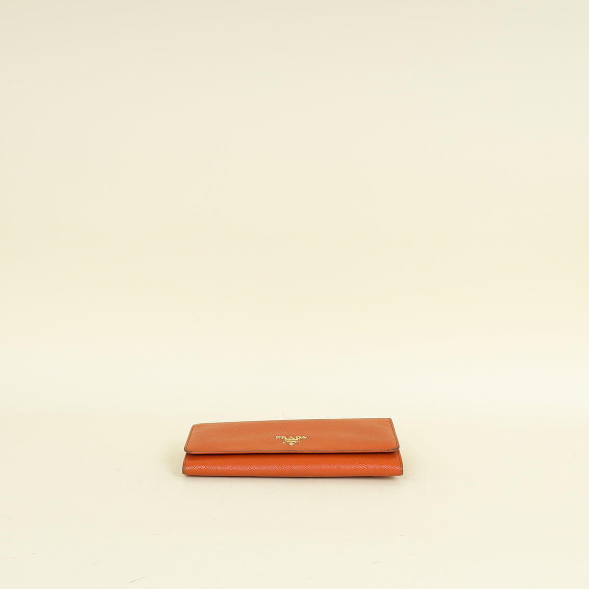 Prada Papaya Long Continental Wallet