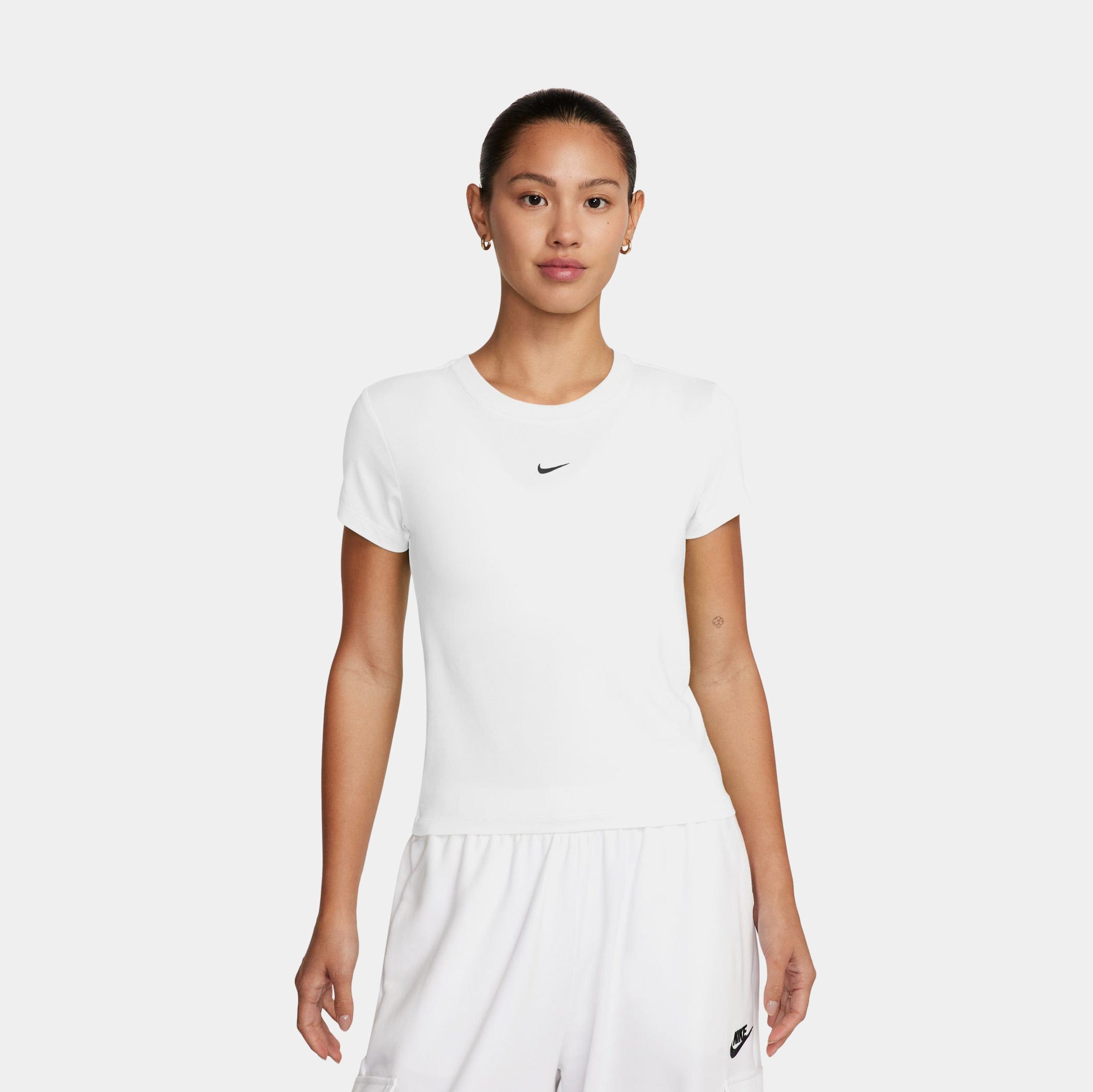 Nike NSW Chill Knit Womens Short Sleeve Shirt (White)