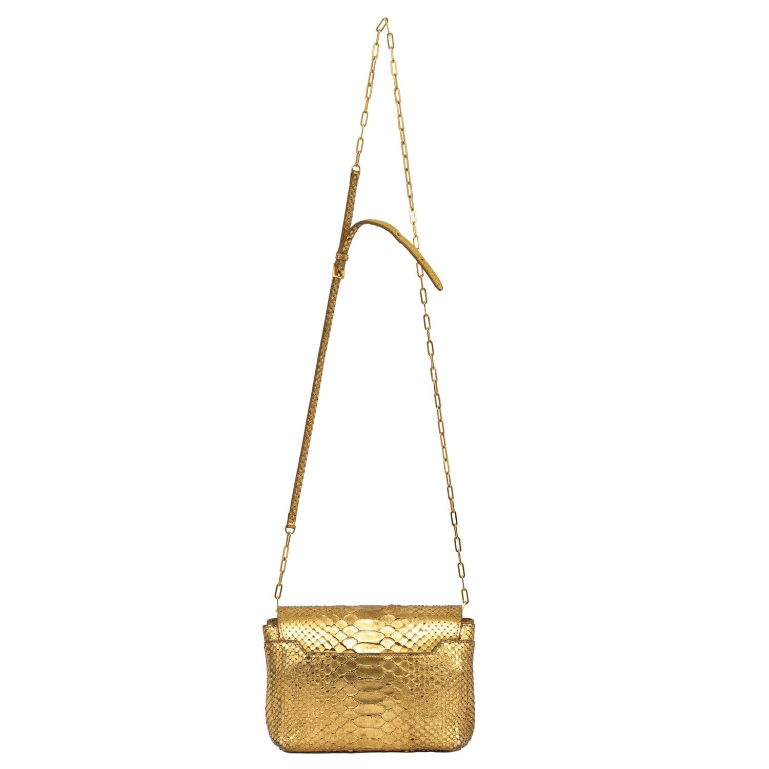 TOM FORD PYTHON NATALIA GOLDEN SHOULDER BAG