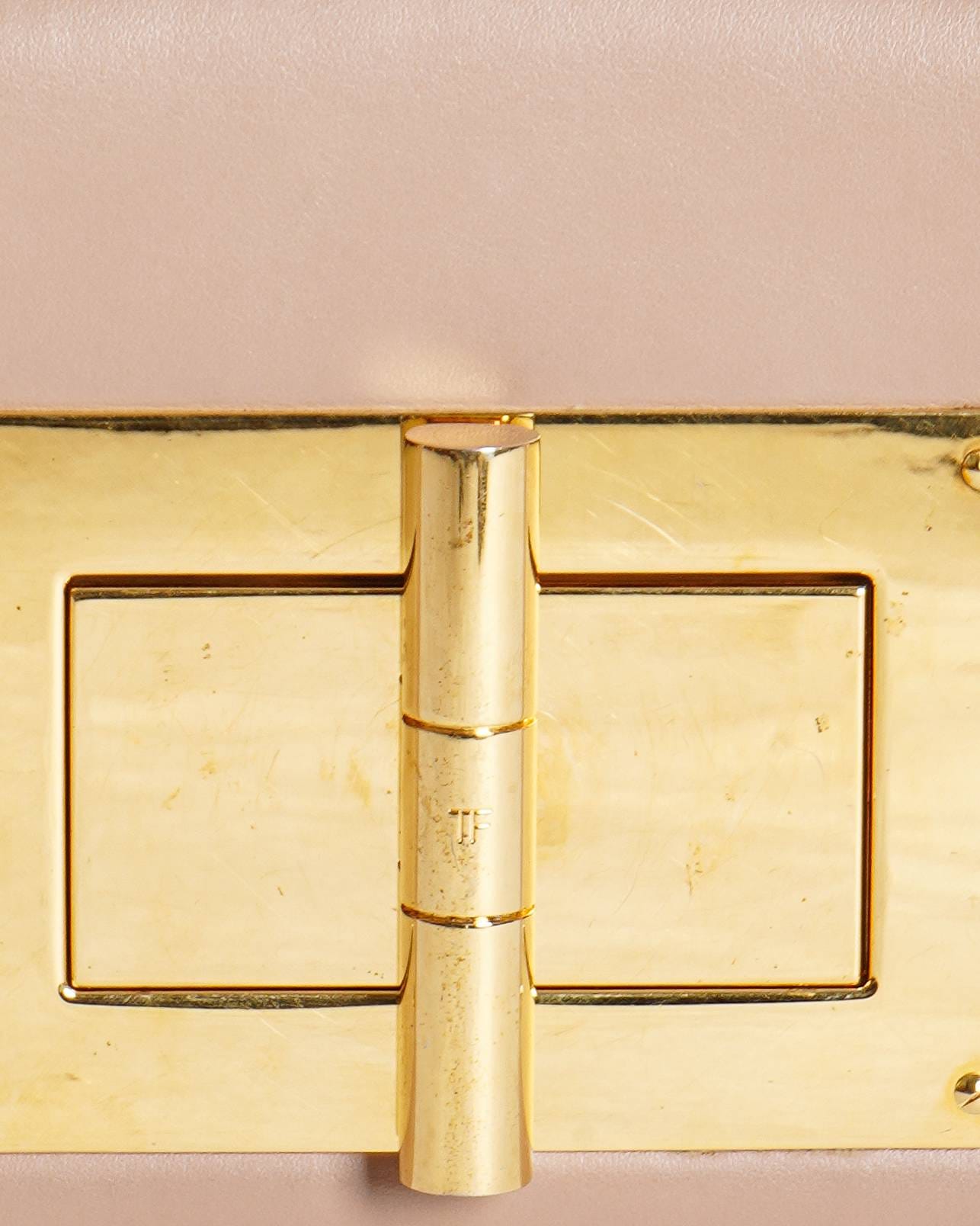 TOM FORD Dusty Pink Leather Small Chain Natalia Shoulder Bag