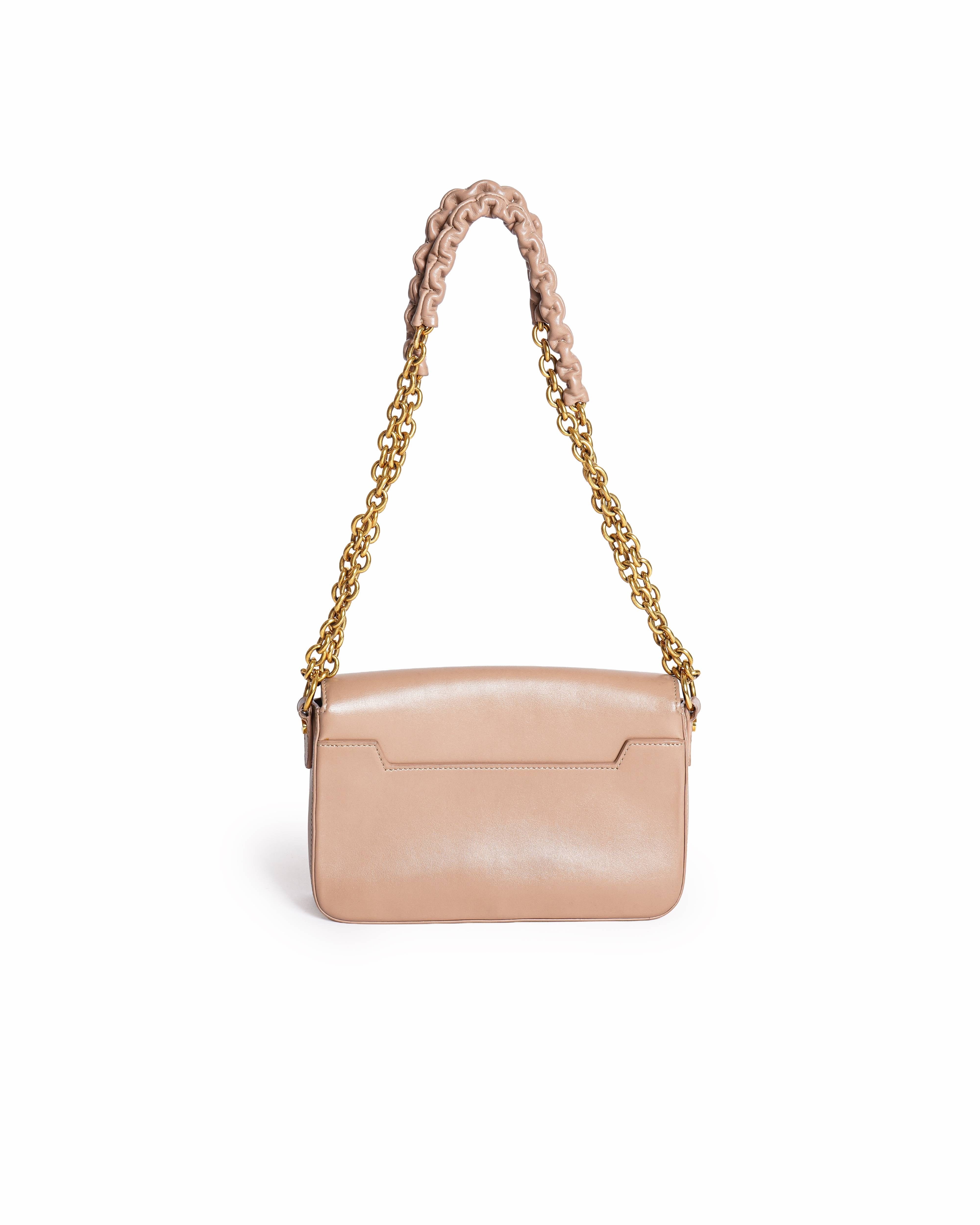 TOM FORD Dusty Pink Leather Small Chain Natalia Shoulder Bag