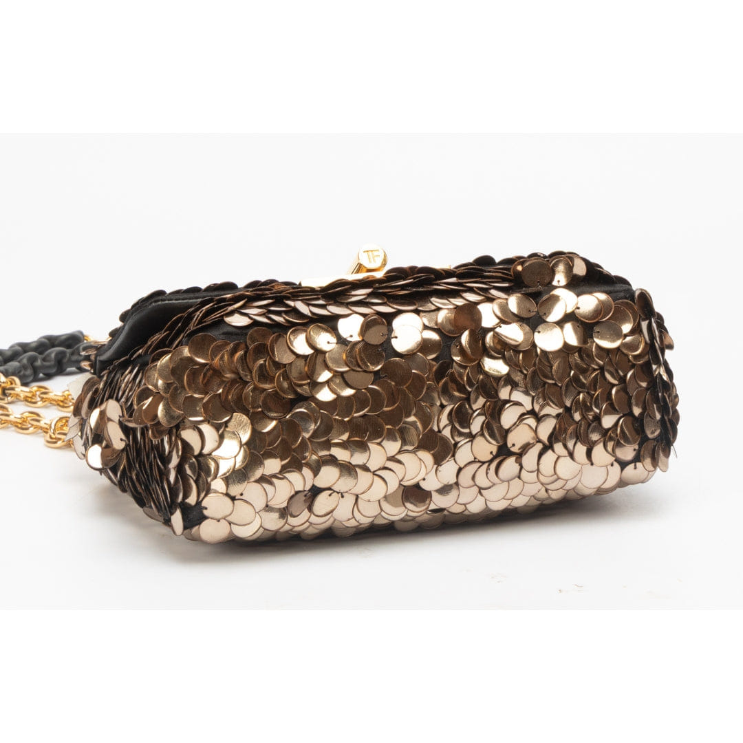 TOM FORD Sequins Chain - Link Shoulder Bag