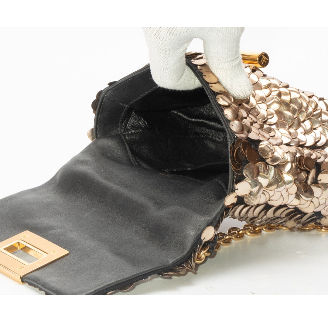 TOM FORD Sequins Chain - Link Shoulder Bag