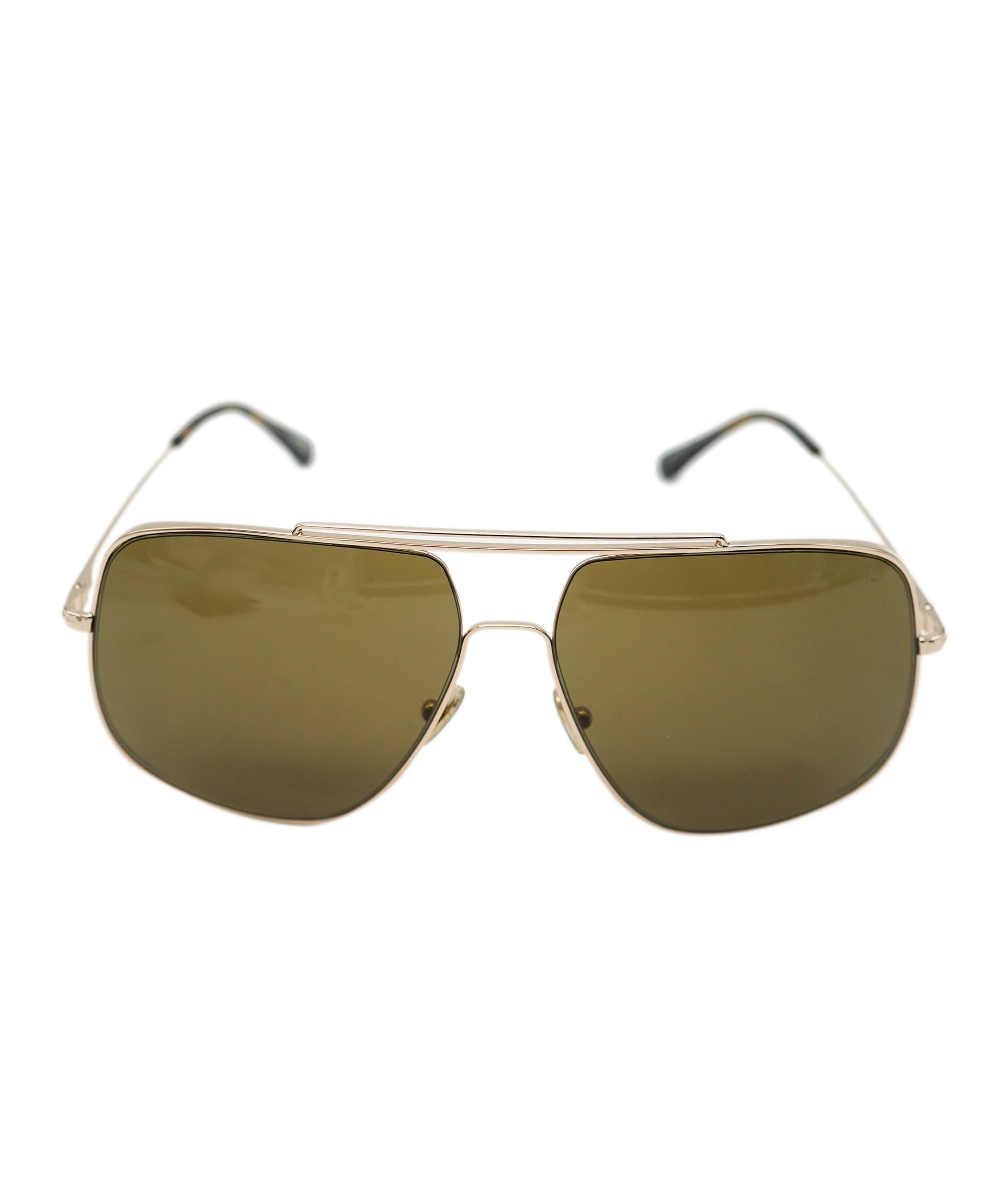 TOM FORD Sunglasses Liam Gold Brown Square Navigator Pilot FT0927 TF 927 28J ANL0006