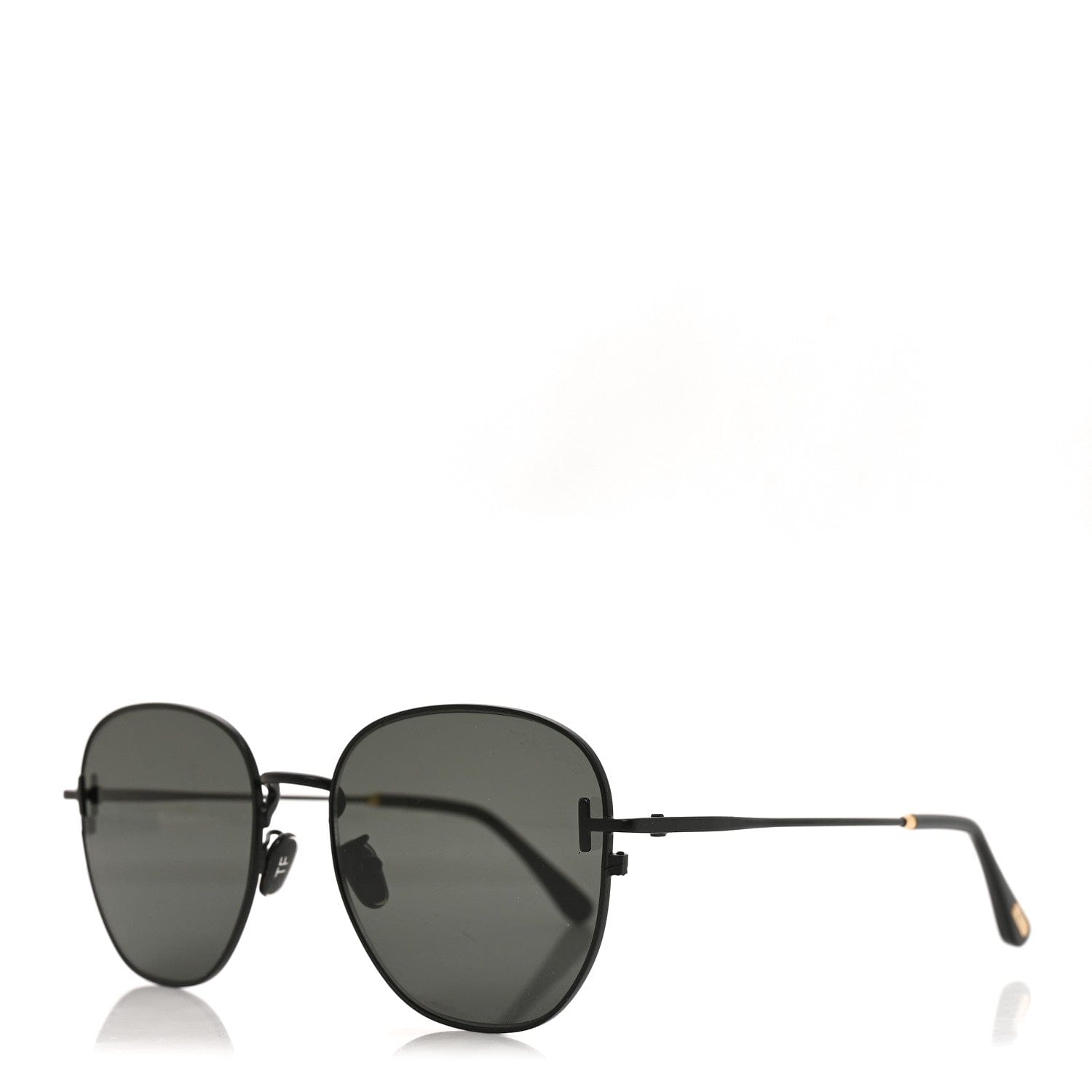 TOM FORD Metal Round Sunglasses TF976 - K Black