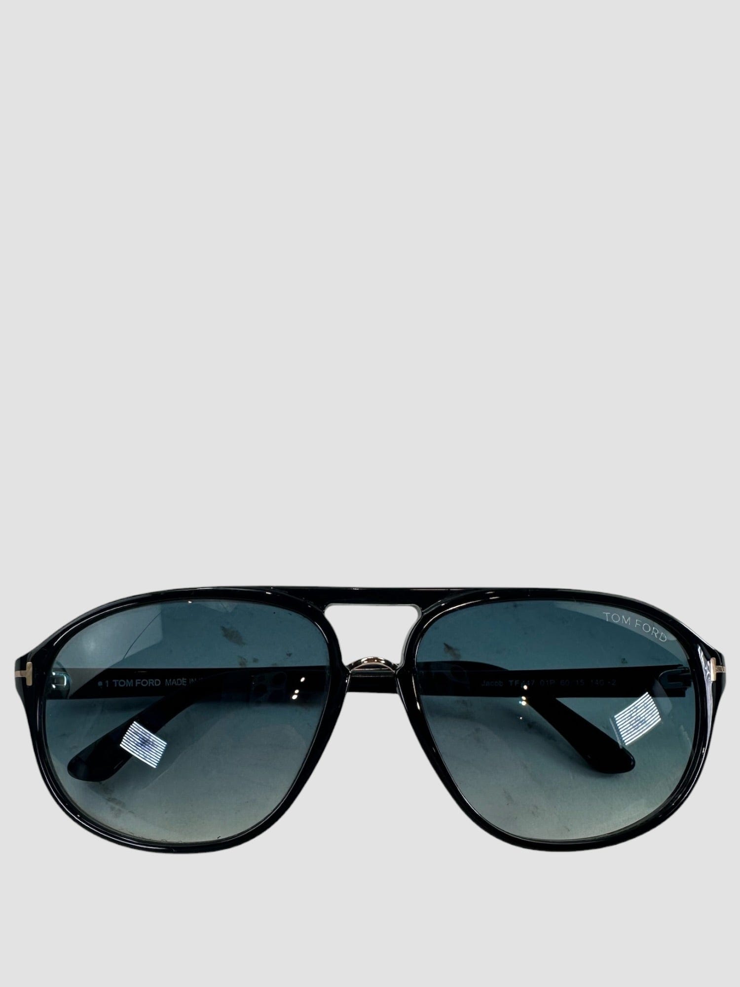 TOM FORD Black Aviator Sunglasses