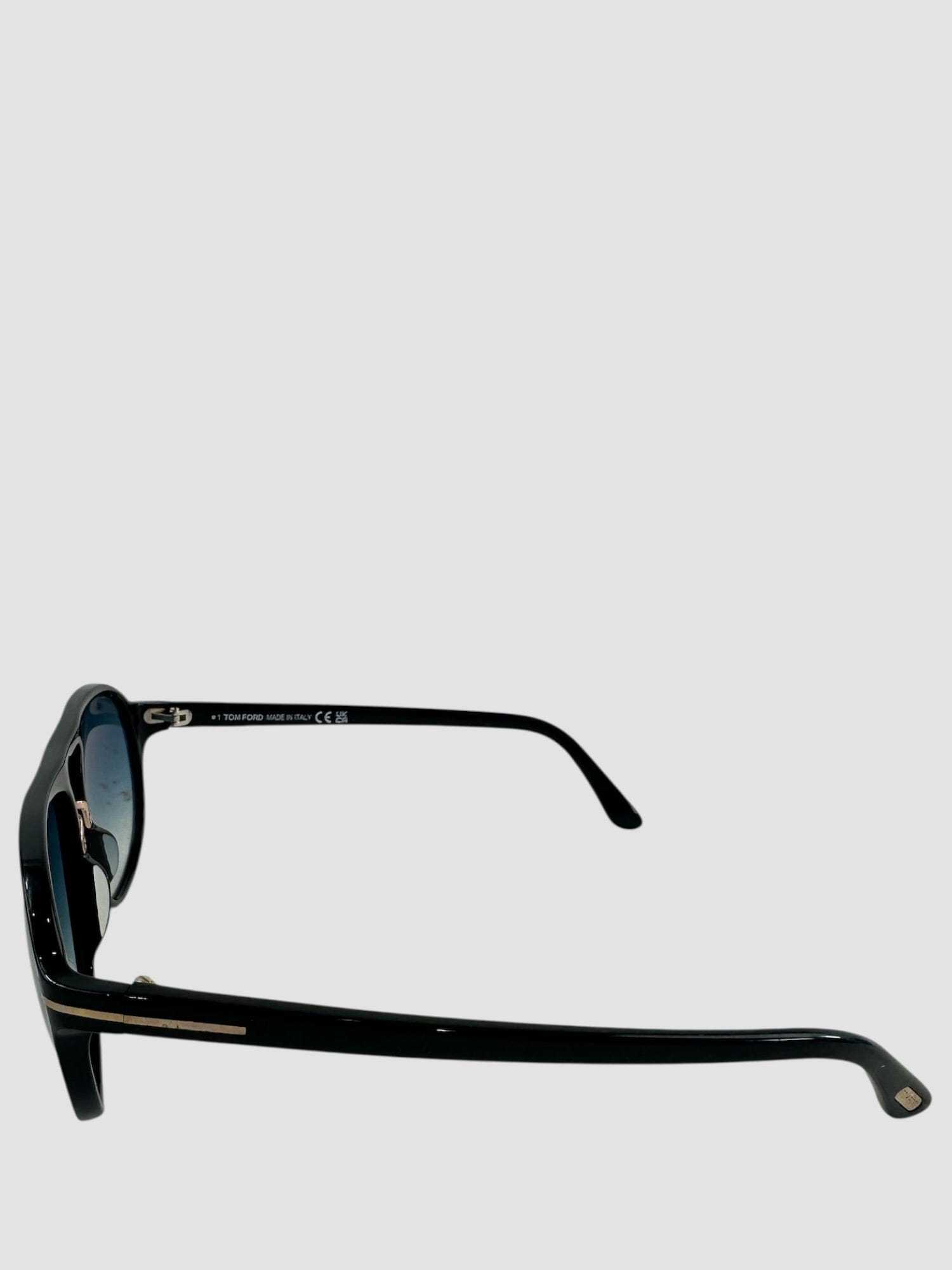 TOM FORD Black Aviator Sunglasses