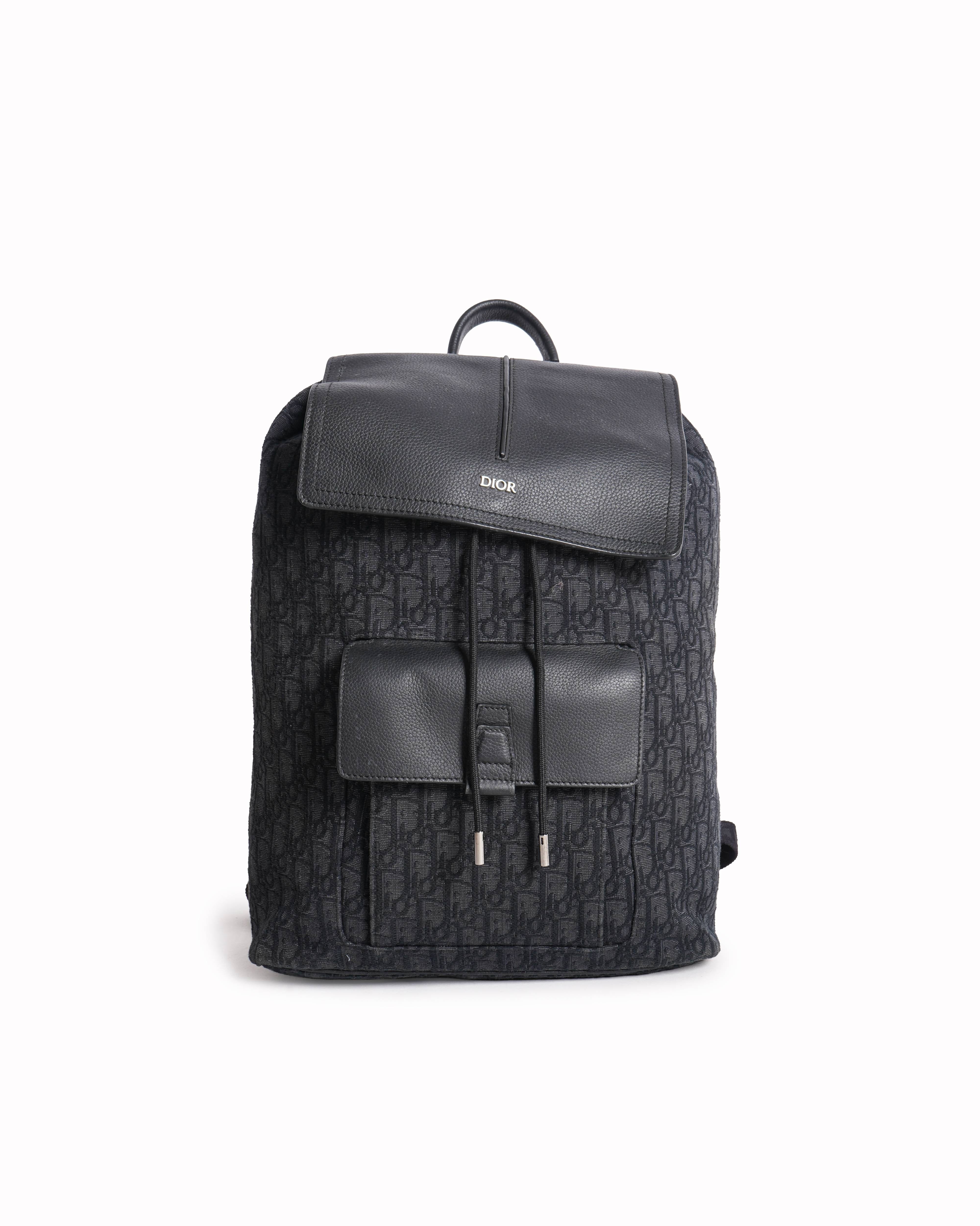 Dior Christian Dior Saddle Backpack With Flap