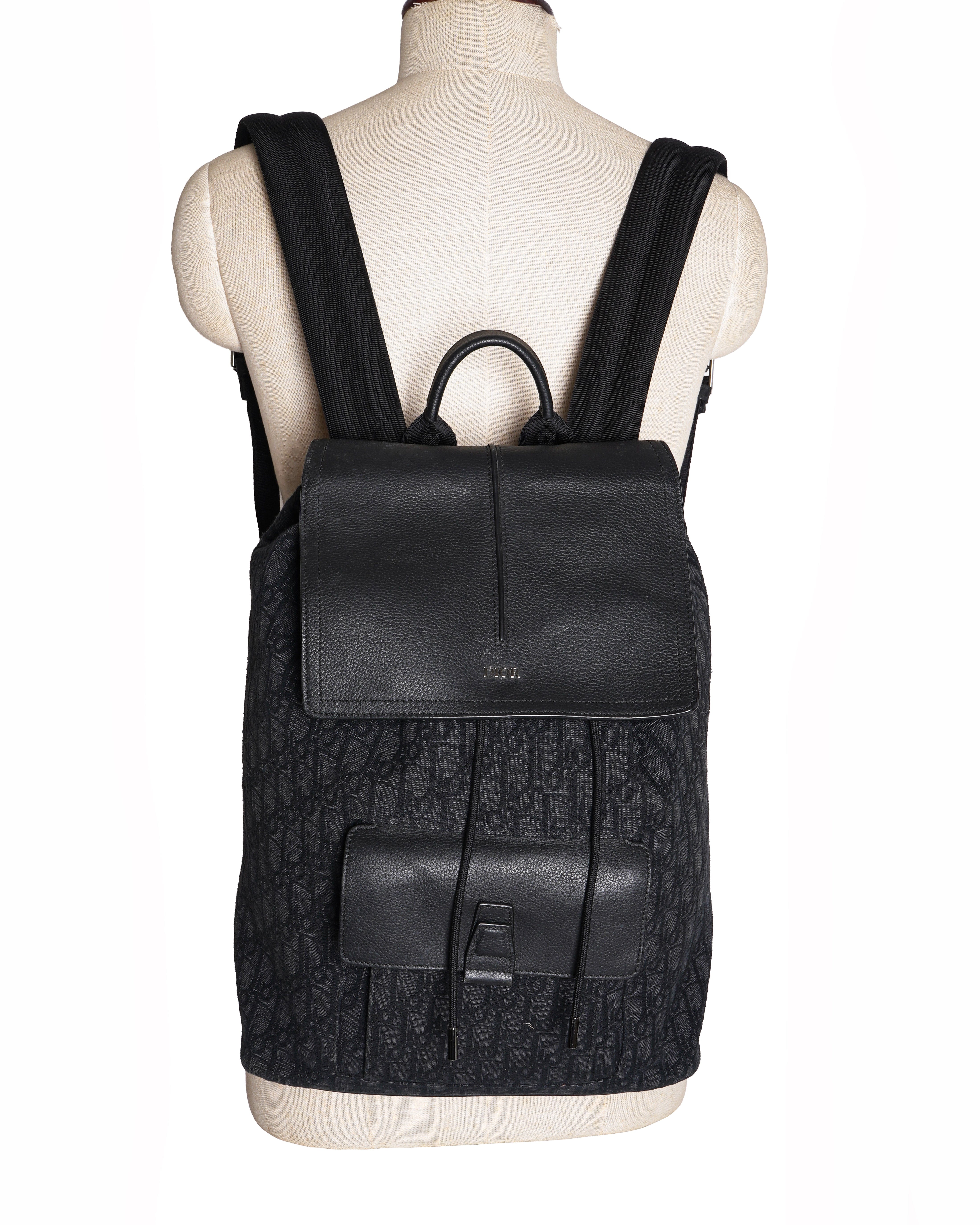 Dior Christian Dior Saddle Backpack With Flap