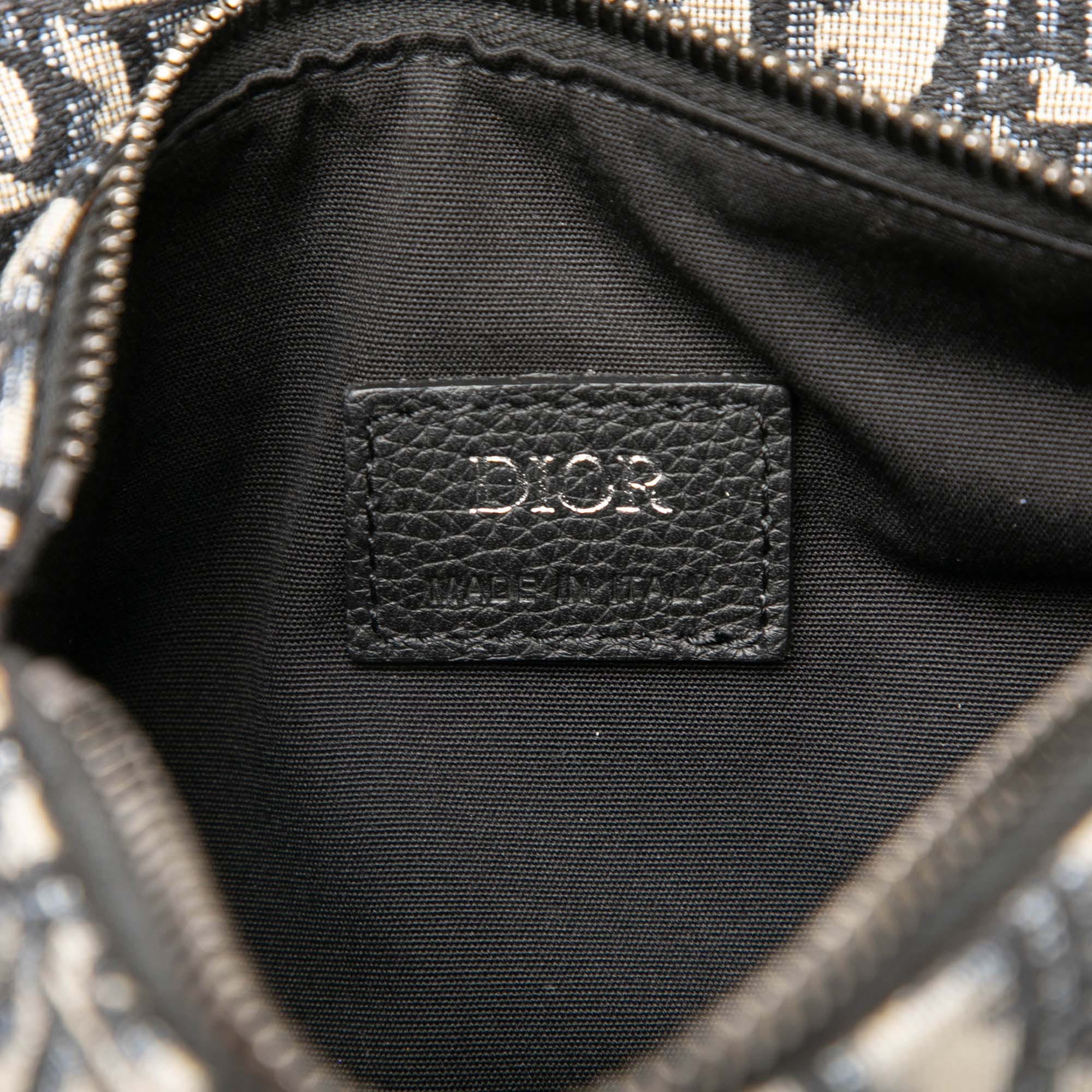 Dior Mini Oblique Canvas Saddle Belt Bag