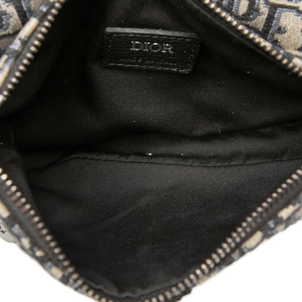 Dior Mini Oblique Canvas Saddle Belt Bag
