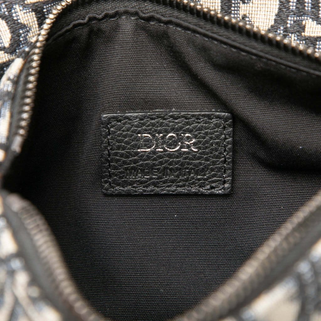 Dior Mini Oblique Canvas Saddle Belt Bag