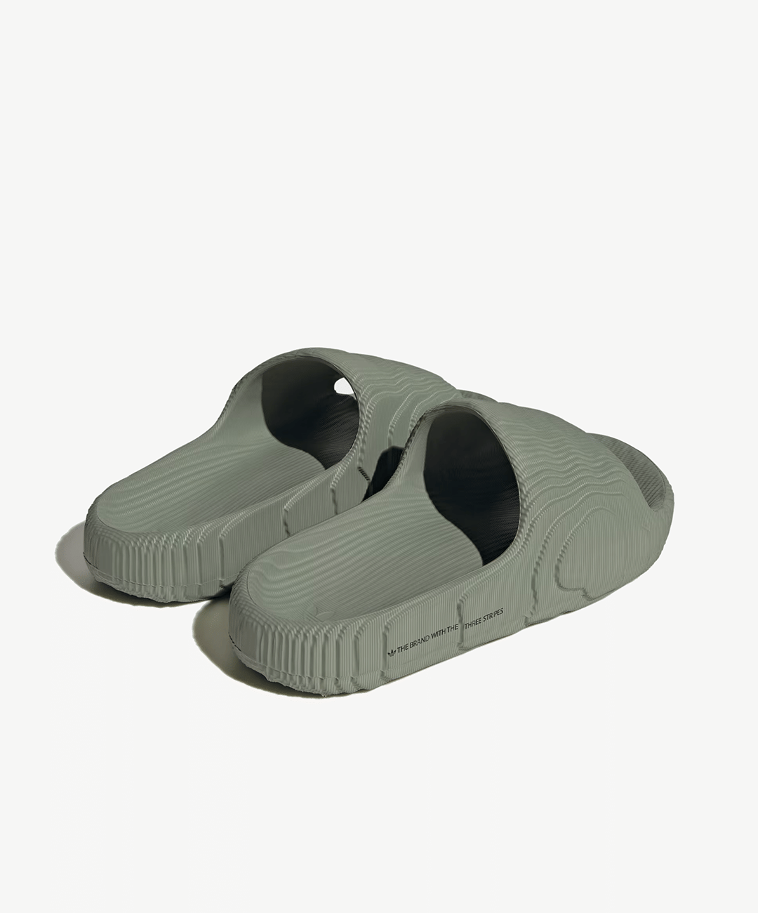 ADIDAS ORIGINALS | ADILETTE 22 SLIDES { SILVER GREEN / SILVER GREEN / CORE BLACK