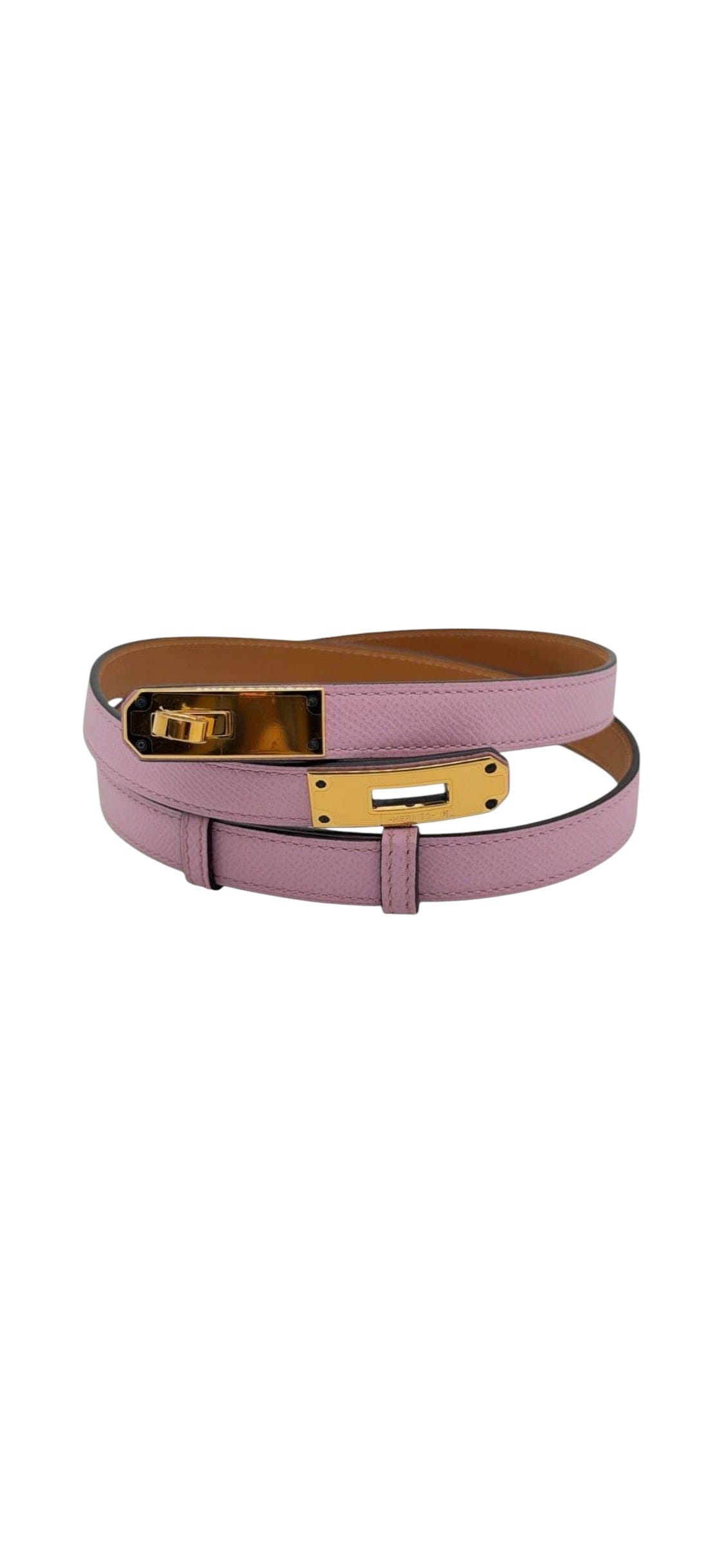 Hermes Kelly Belt Mauve Sylvester RGHW DLT7604