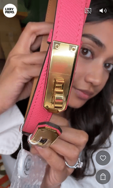 HERMES KELLY BELT PINK ALC3904