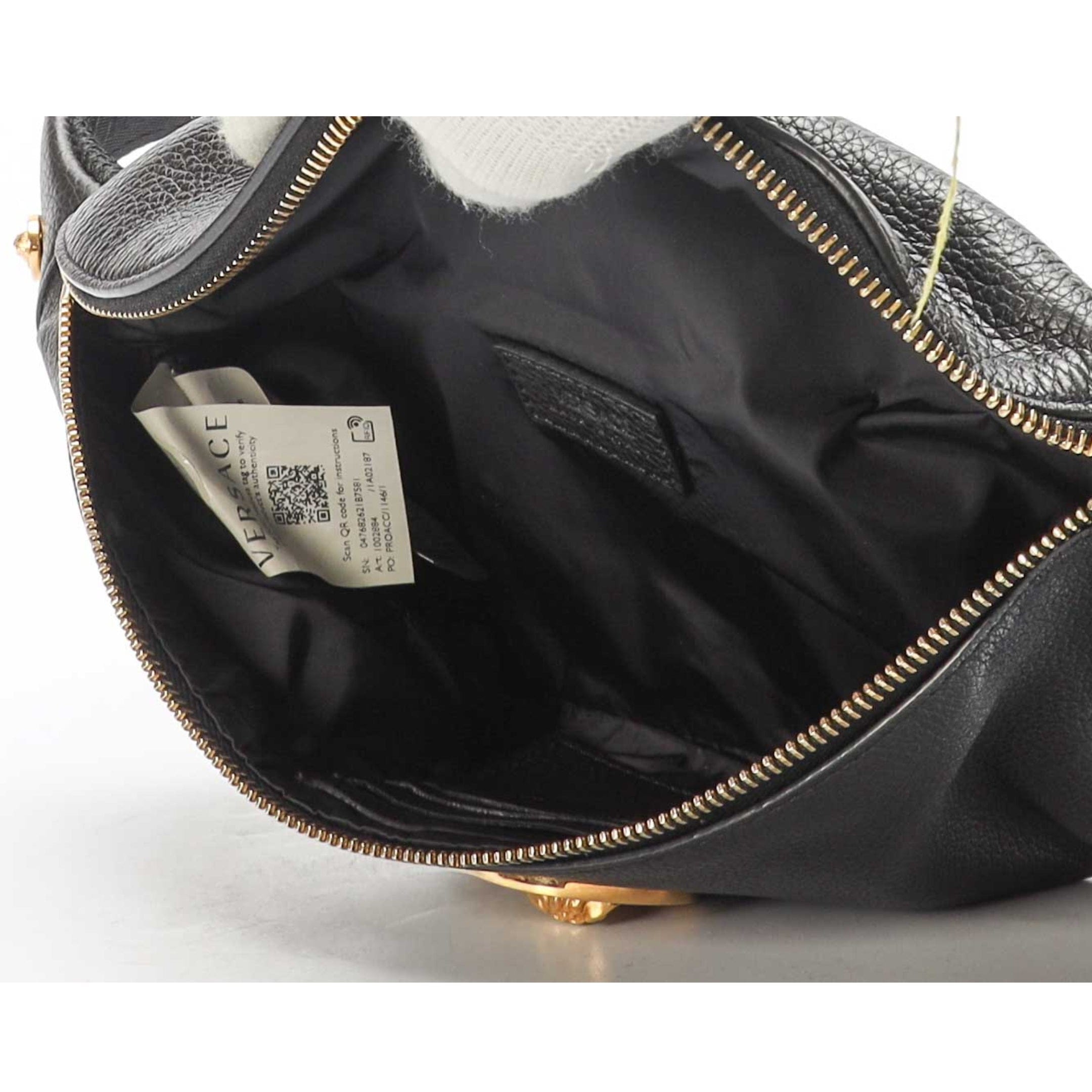 Versace Black Vanitas Medea Belt Bag