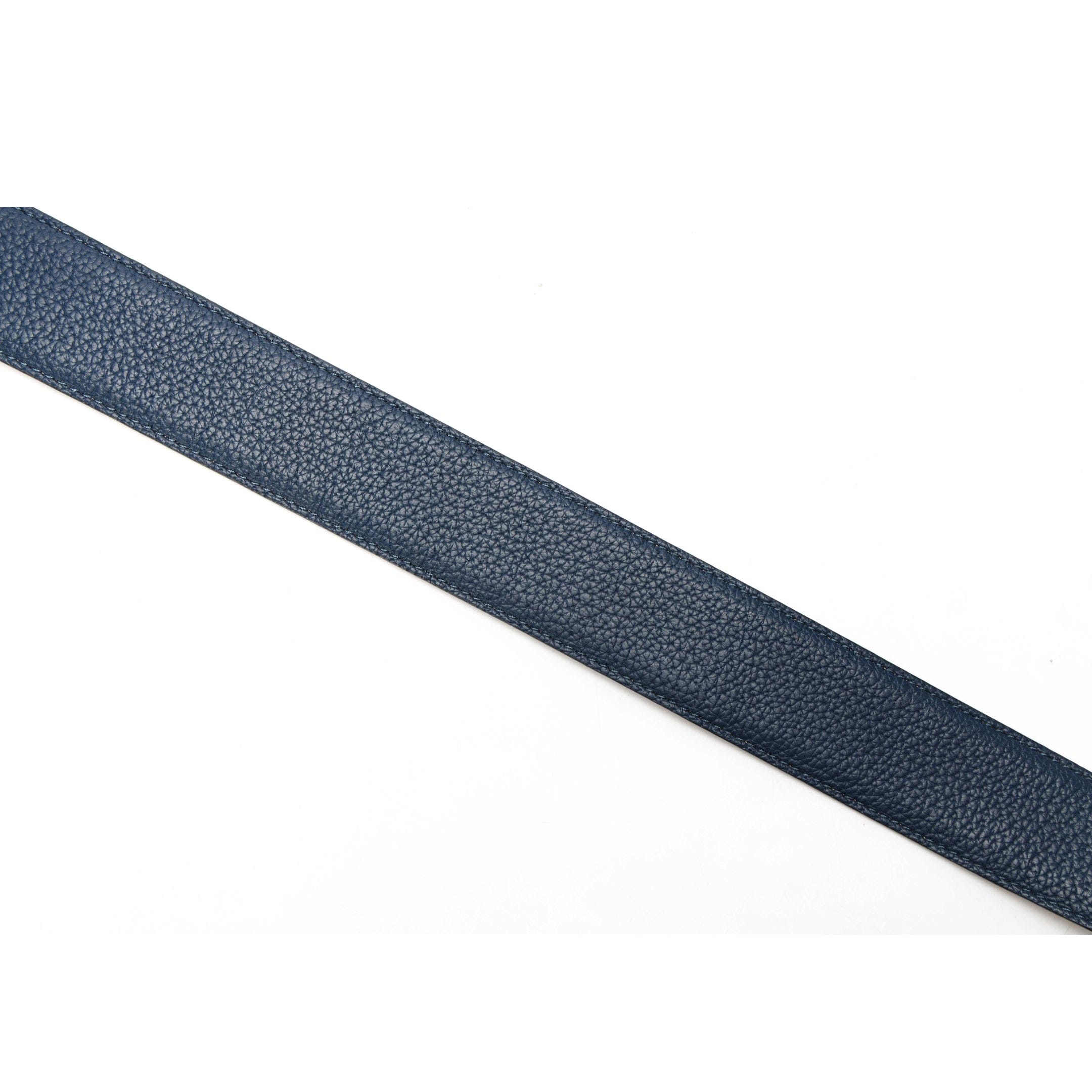Versace La Medusa Buckle Navy Blue Belt
