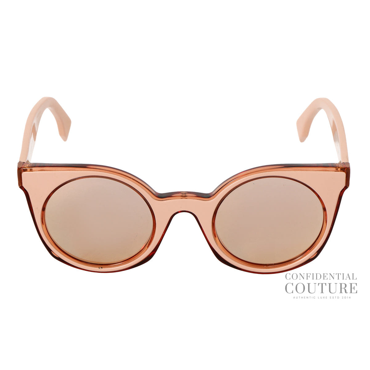 FendiYou Pink Rounded Sunglasses