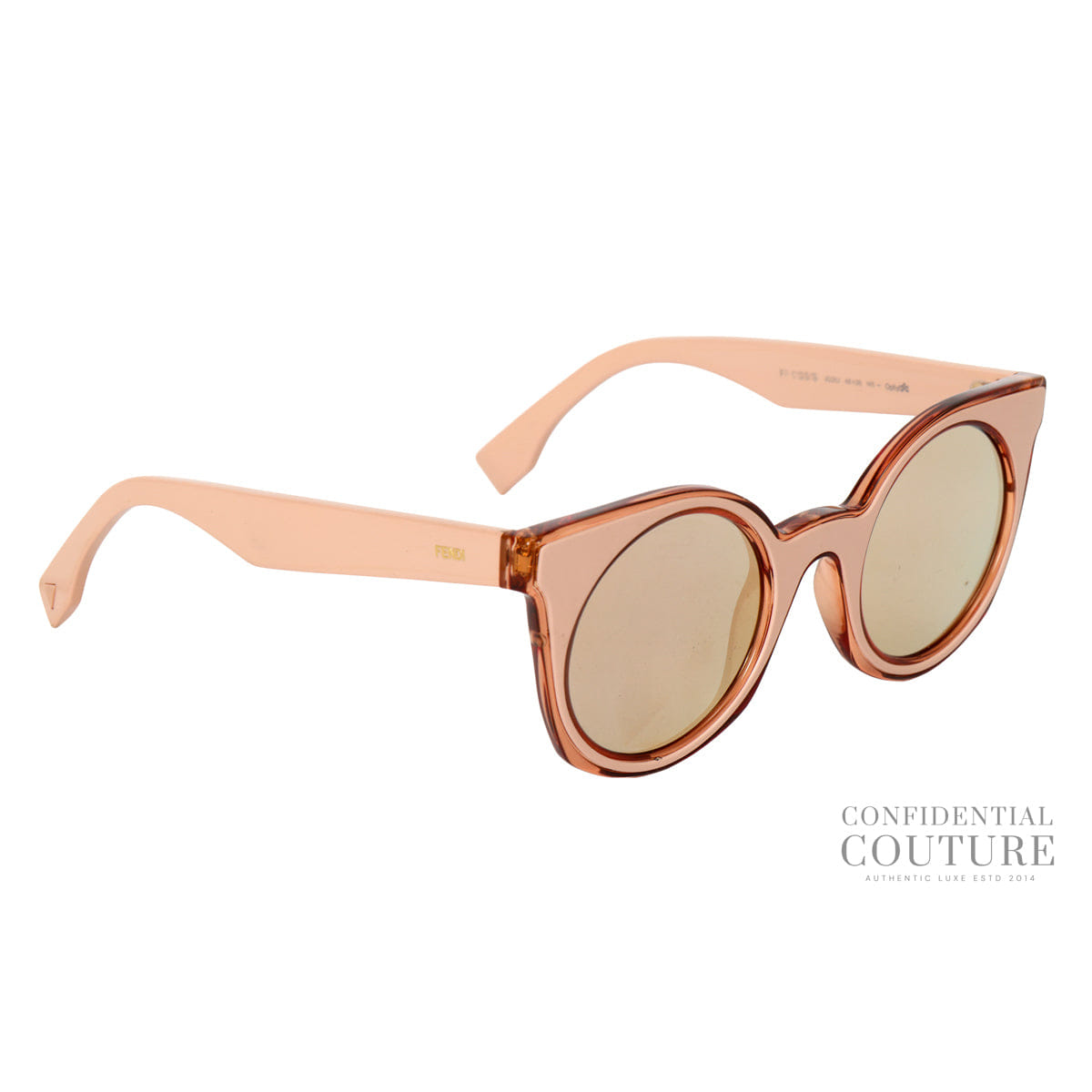 FendiYou Pink Rounded Sunglasses