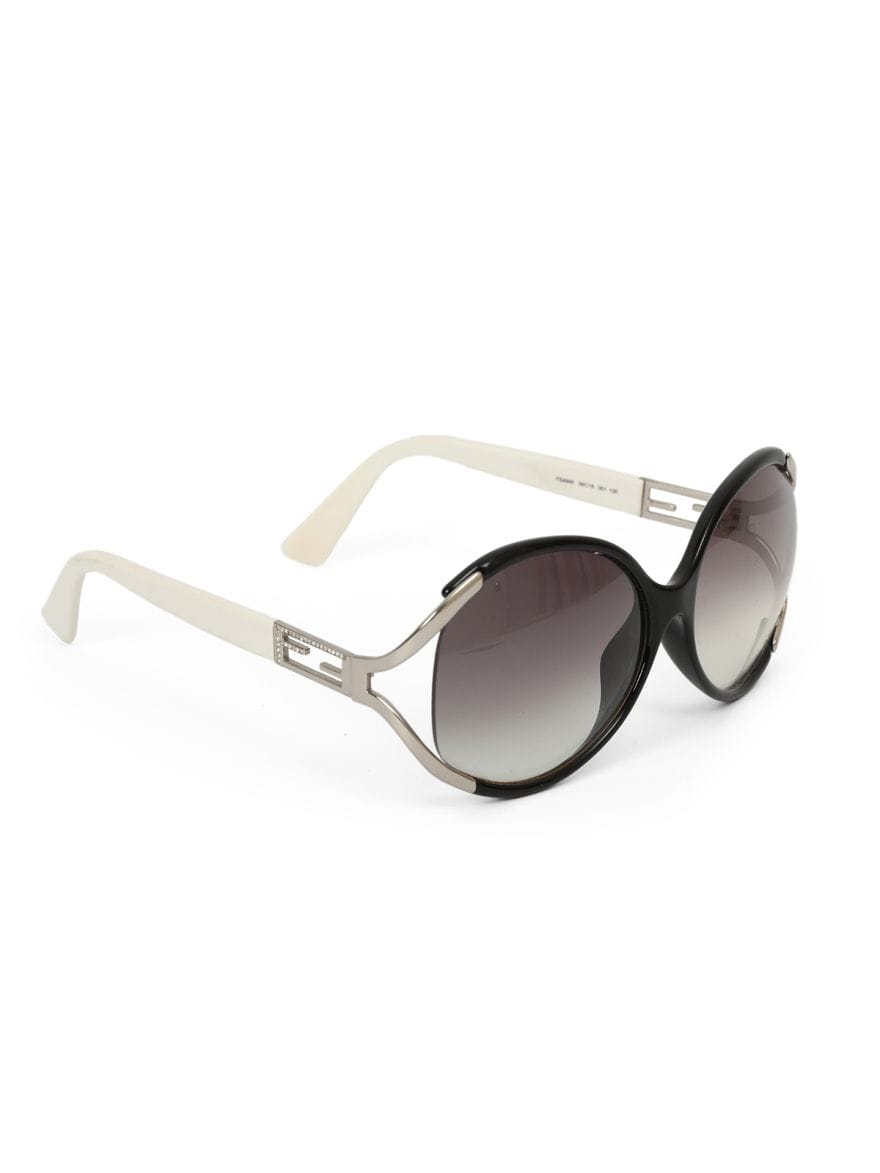 Fendi FS494K 59O15 001 130 Black And White Sunglasses Oversize