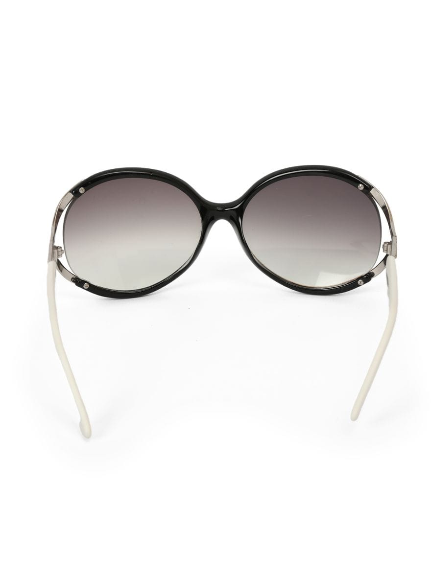 Fendi FS494K 59O15 001 130 Black And White Sunglasses Oversize