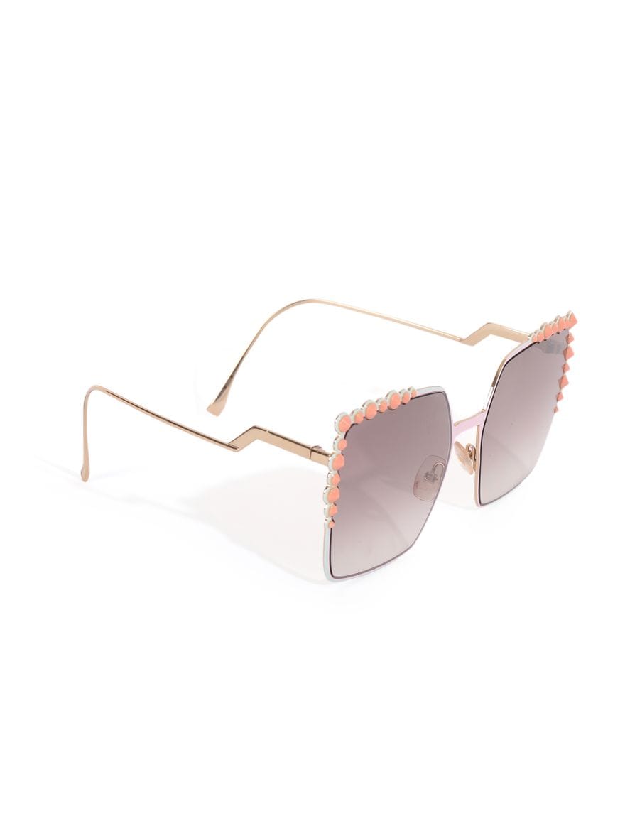 Fendi Studded Square Women's Sunglasses