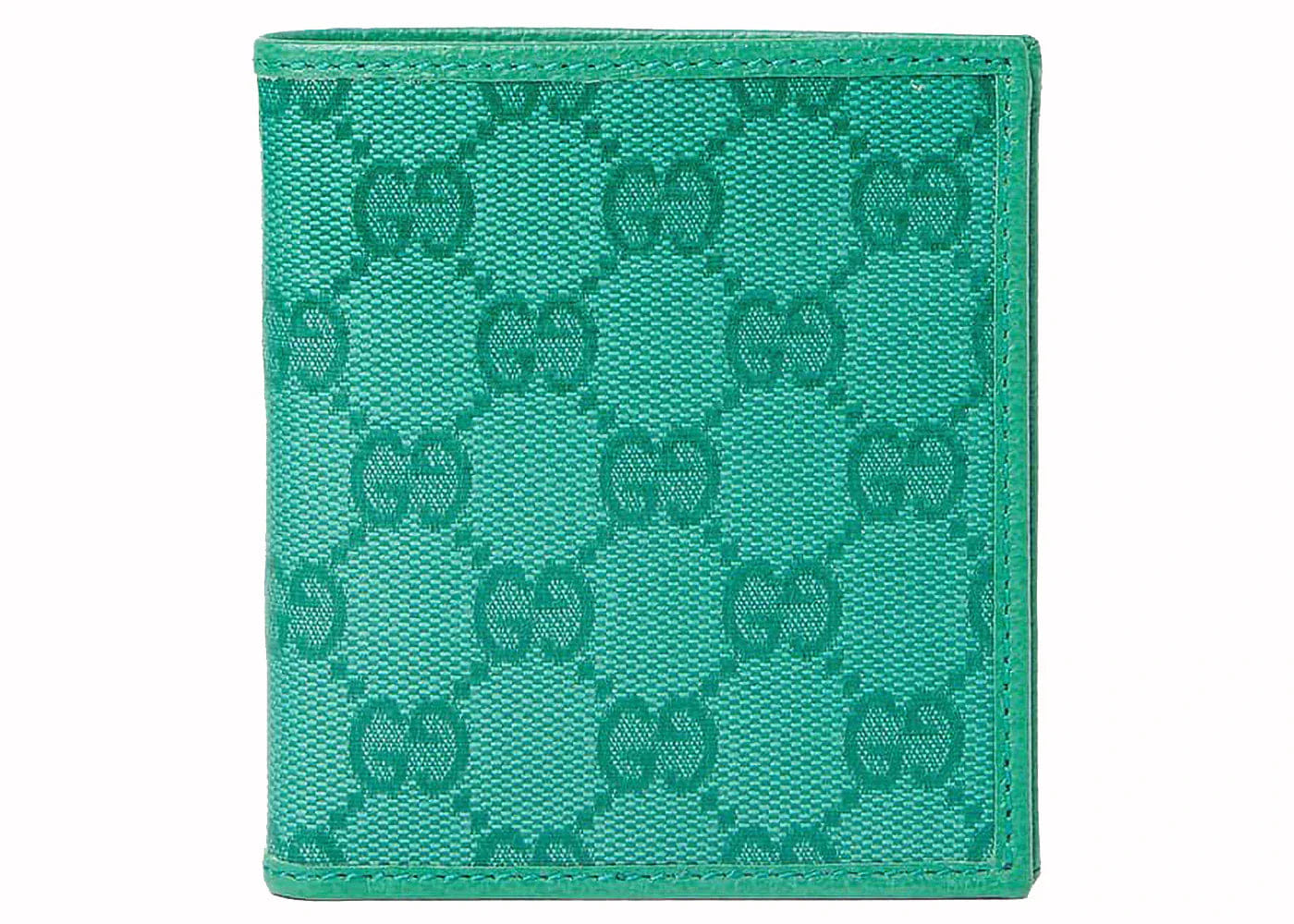 Gucci Gg Crystal Bi - Fold Wallet Green