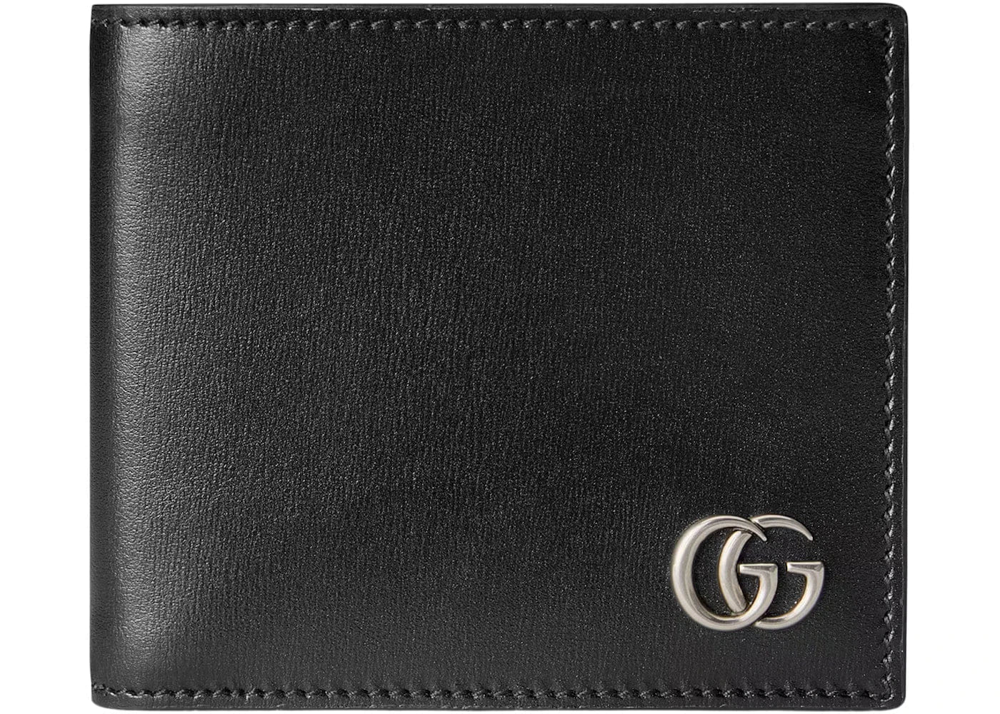 Gucci Gg Marmont Leather Bi - Fold Wallet Black