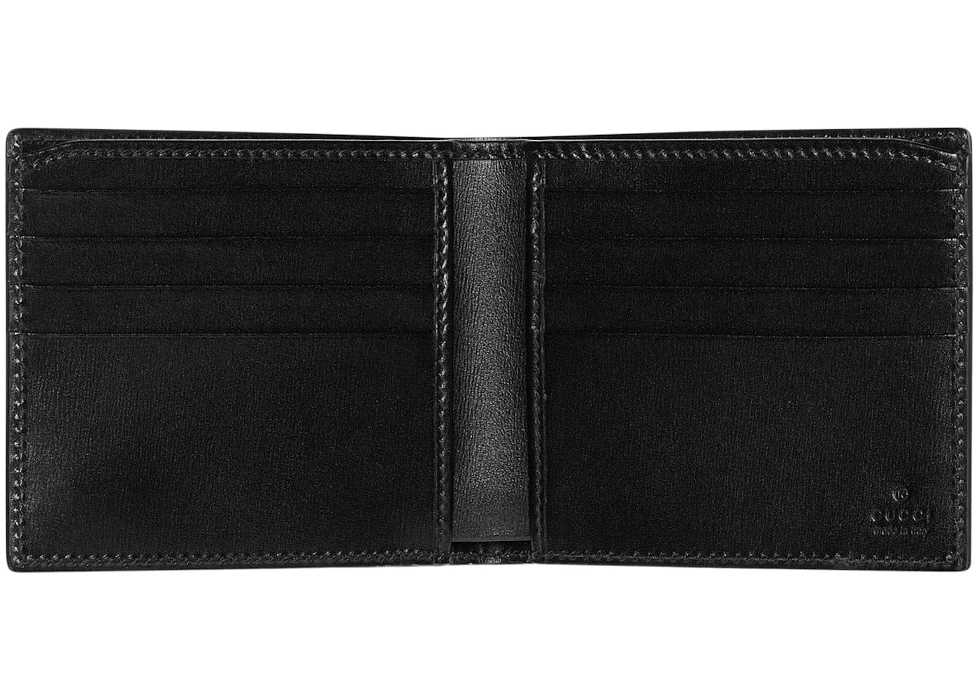 Gucci Gg Marmont Leather Bi - Fold Wallet Black