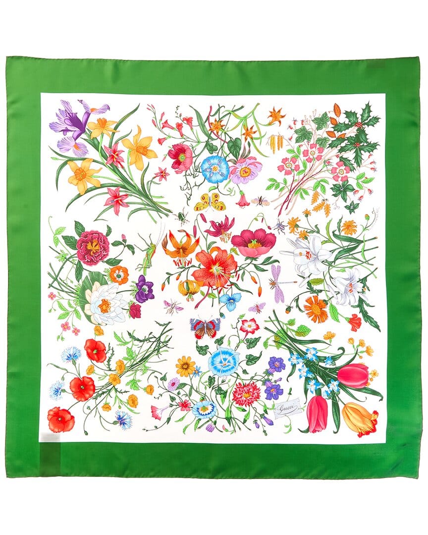 Gucci Print Silk Scarf