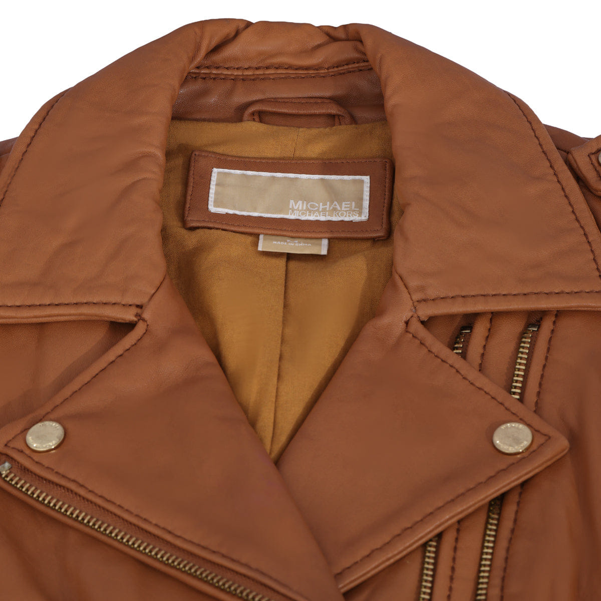 MICHAEL KORS SIZE M MAD MAX LEATHER BIKER JACKET