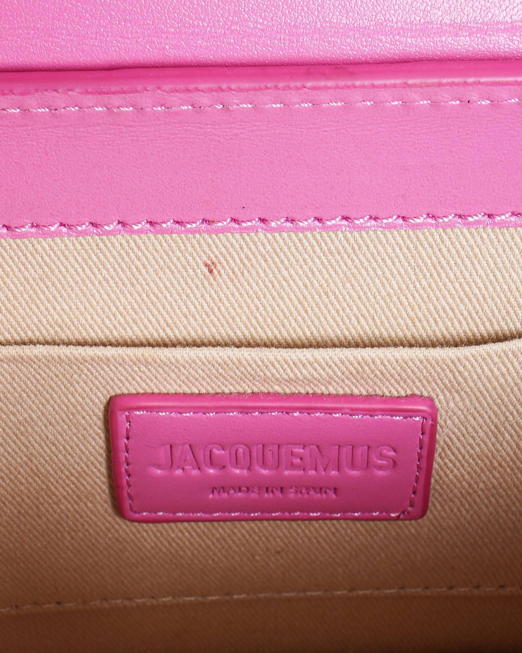 Jacquemus Pink Le Chiquito Noeud Leather Bag