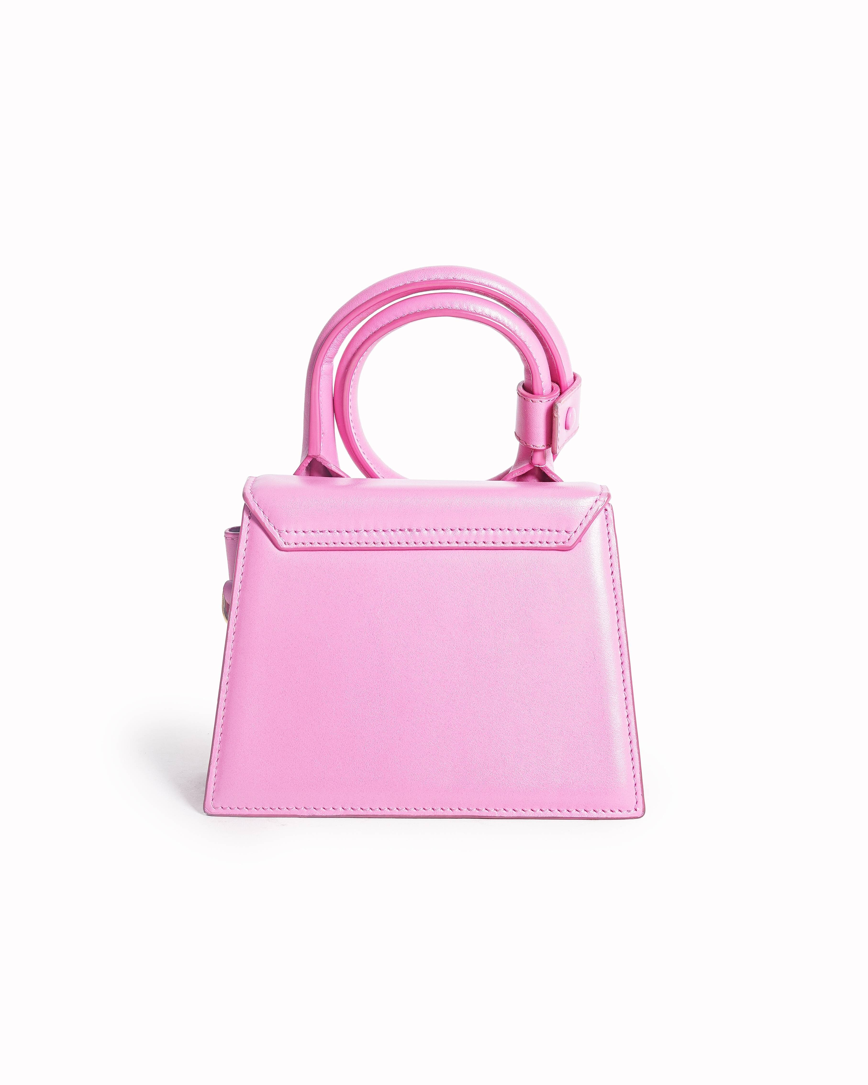Jacquemus Pink Le Chiquito Noeud Leather Bag