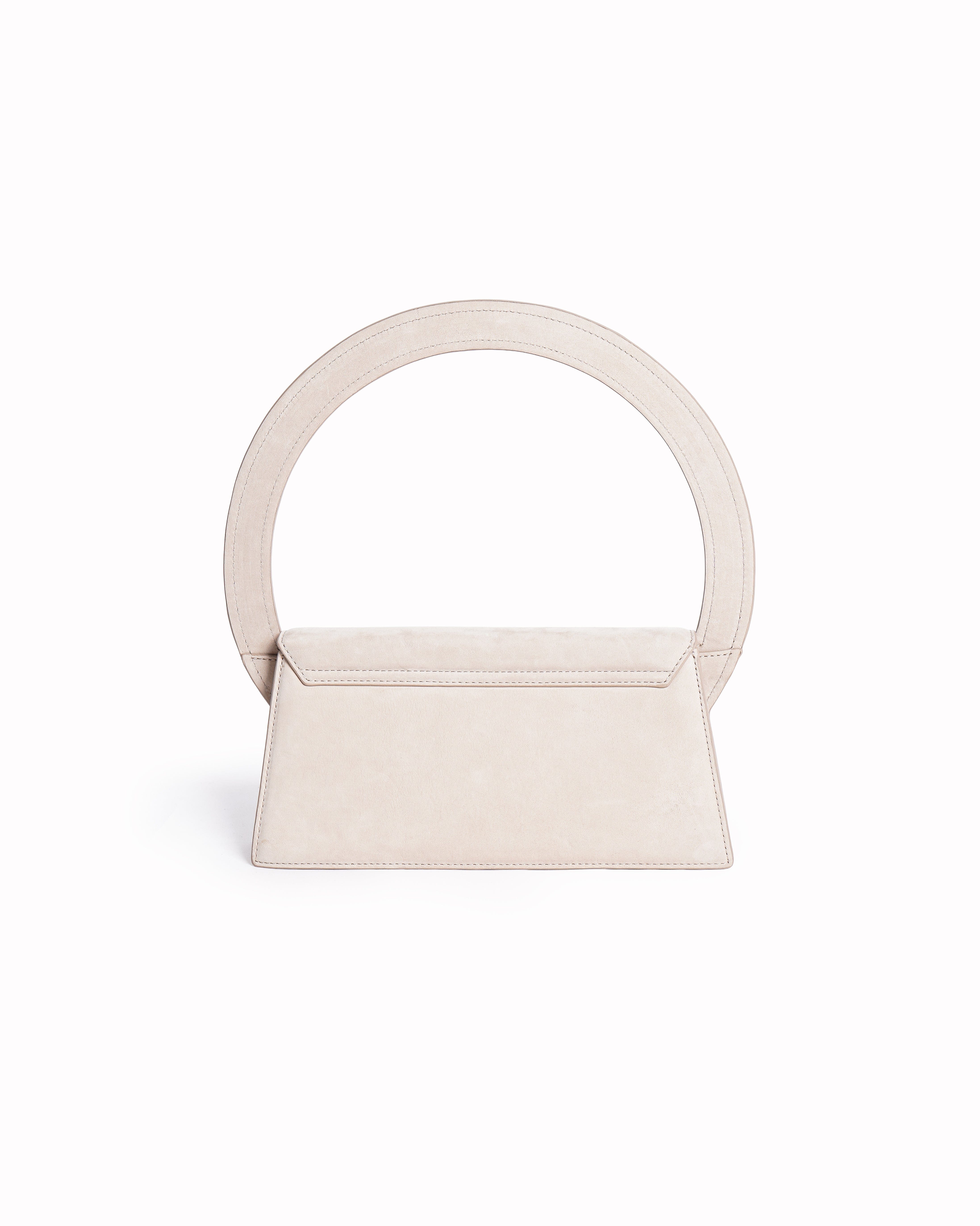Jacquemus Le Sac Rond Leather Shoulder Bag In Suede