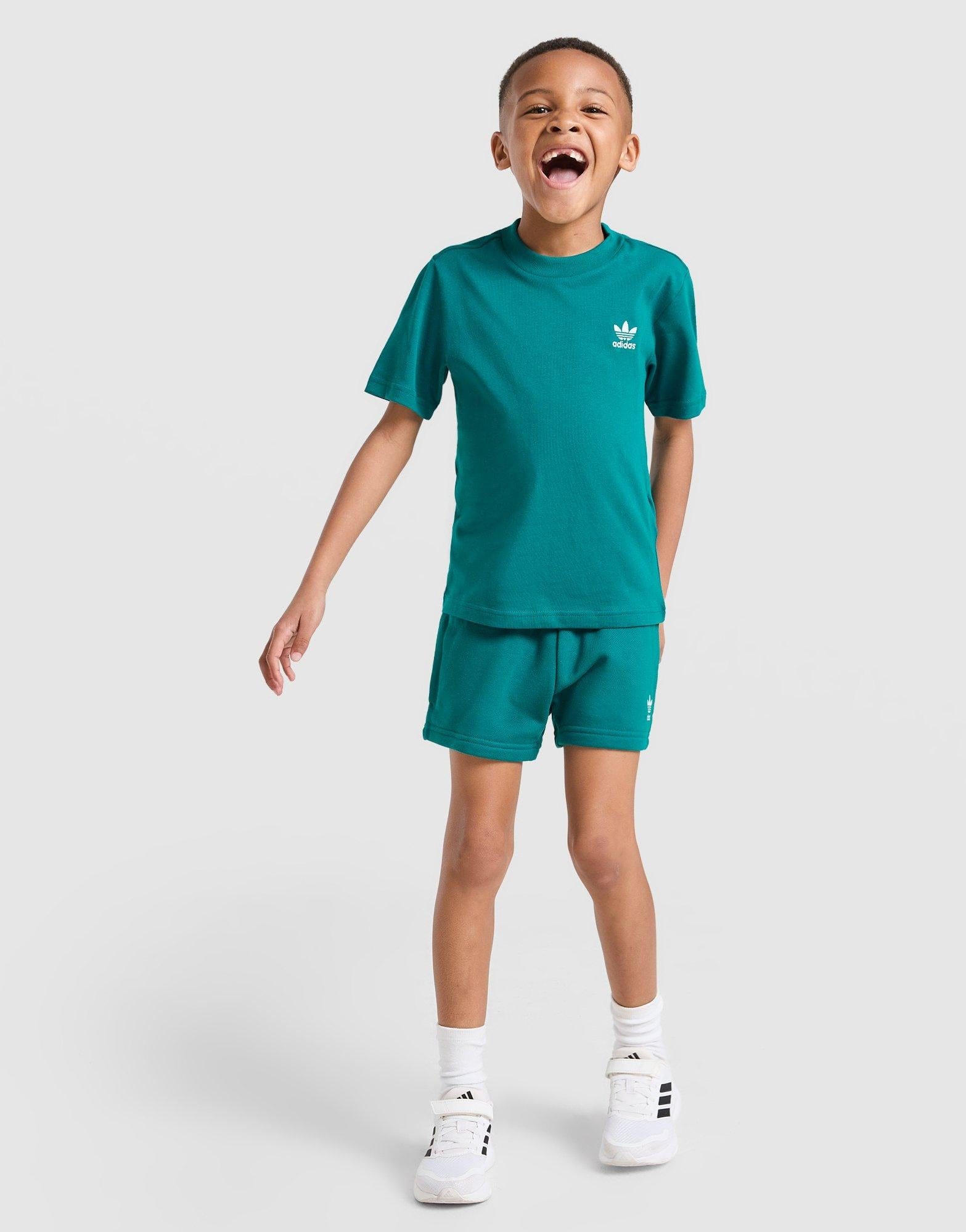 adidas Trefoil Essentials T - Shirt/Shorts Set Children