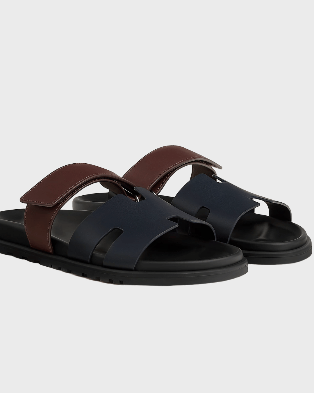 Hermes Chypre Sandal Marine / Marron Palissandre
