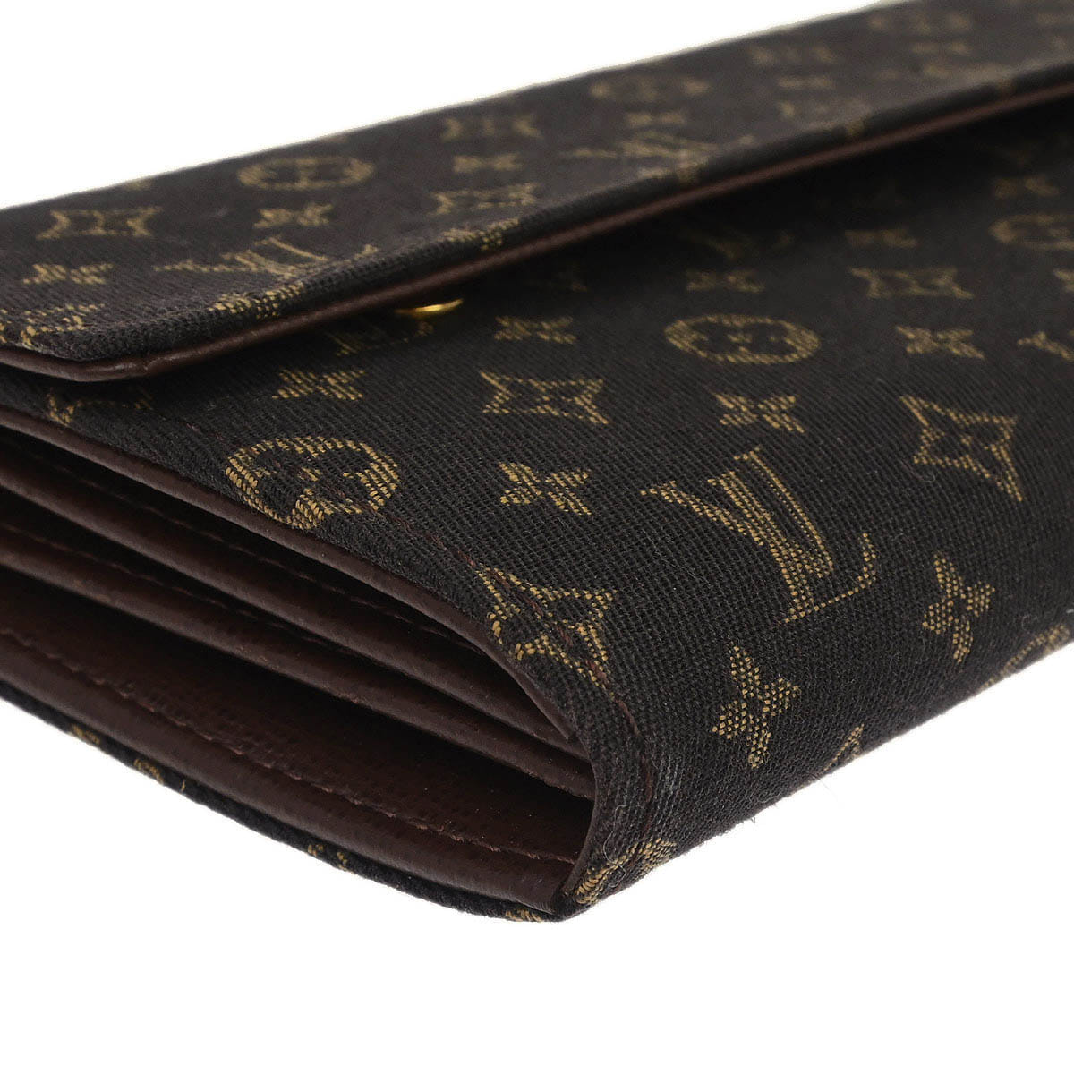 Louis Vuitton Monogram Mini Lin Portefeuille Sarah Wallet M95234