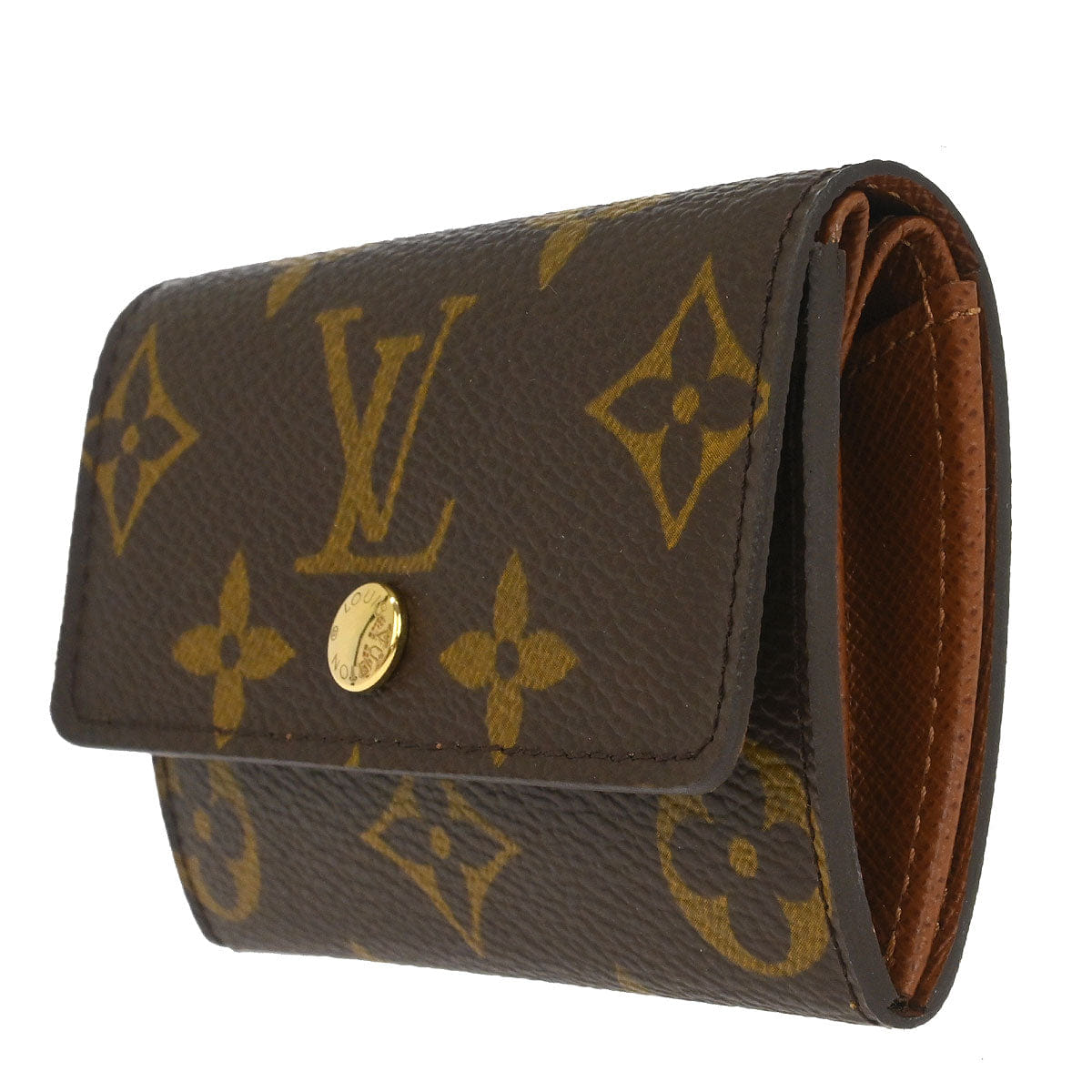 Louis Vuitton Monogram Porte Monnaie Plat Coin Purse Wallet M61930