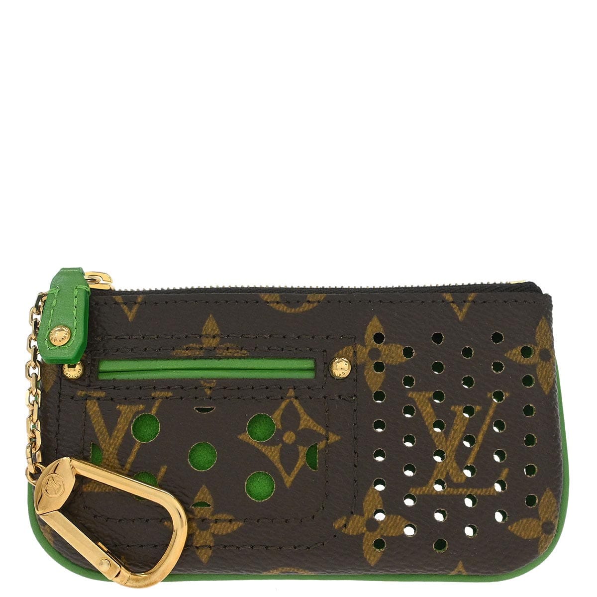 Louis Vuitton 2006 Monogram Perfo Pochette Cles Coin Purse M95186