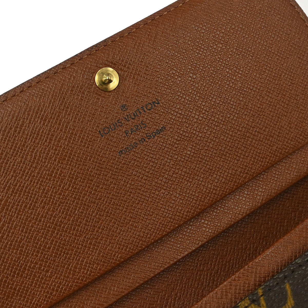 Louis Vuitton 2003 Monogram Porte Monnaie Billet Tresor Wallet M61730