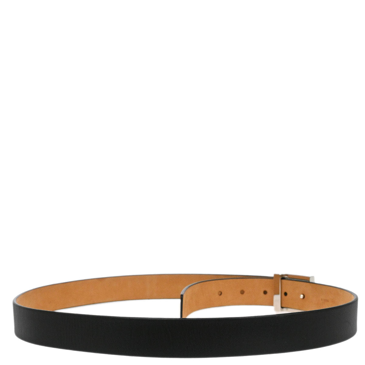Louis Vuitton 2004 Black Ceinture Belt LV Stamp M6896S #100/40