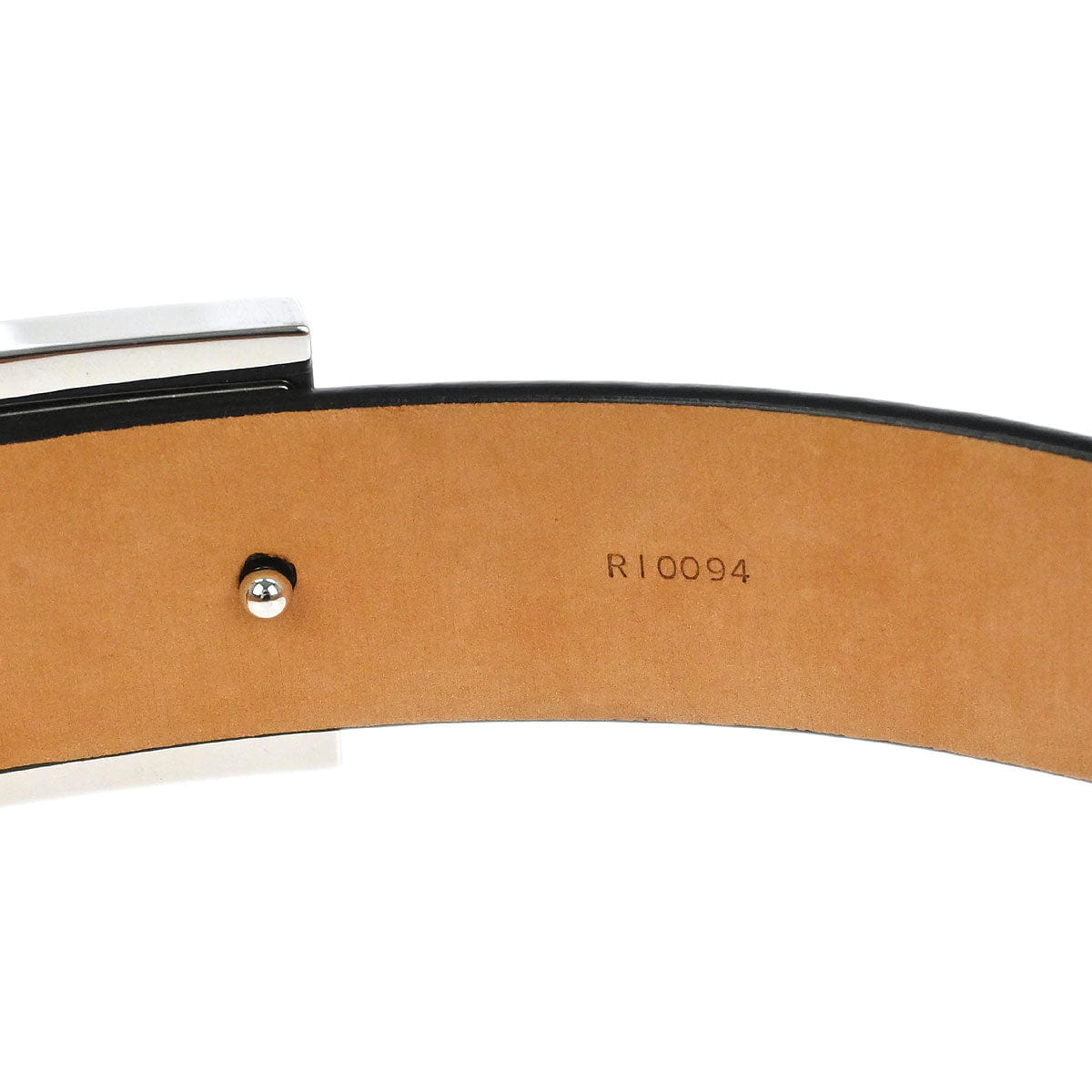 Louis Vuitton 2004 Black Ceinture Belt LV Stamp M6896S #100/40