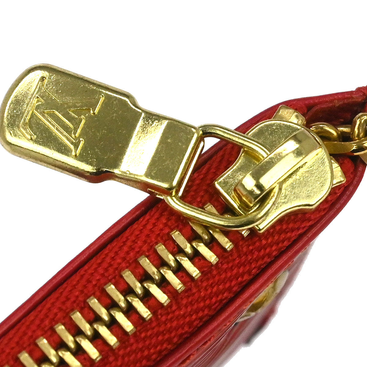 Louis Vuitton 2001 Red Epi Pochette Cles Coin Purse M63807