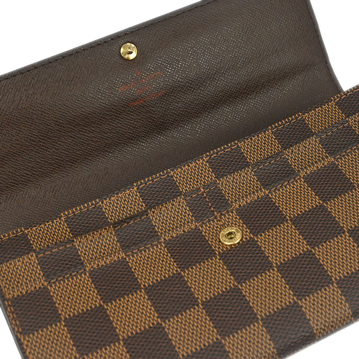 Louis Vuitton 2007 Damier Portefeuille Sarah Wallet N61734