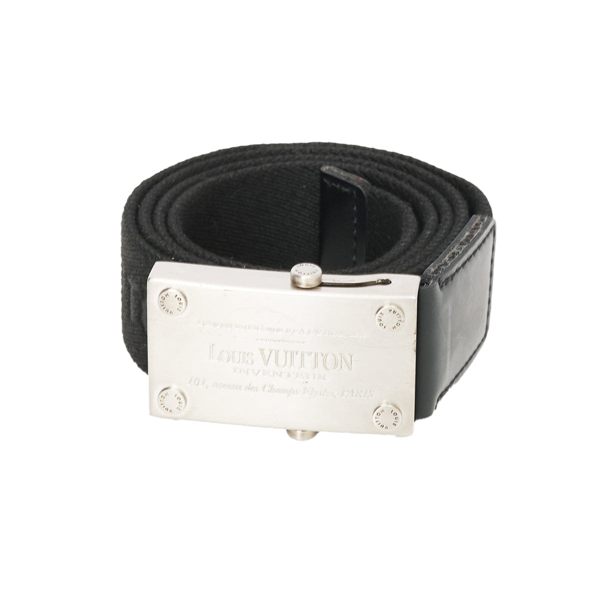 Louis Vuitton Black Santur Bengal Belt