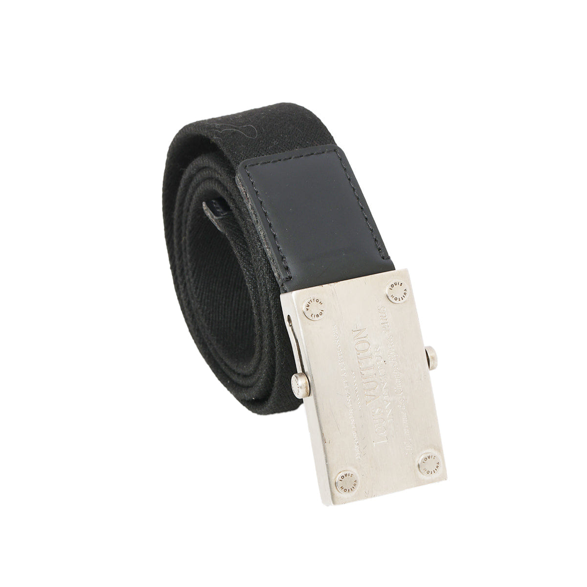 Louis Vuitton Black Santur Bengal Belt