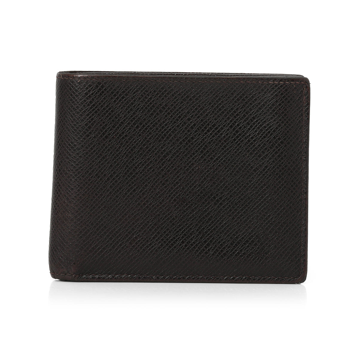 Louis Vuitton Brown Taiga Leather Bifold Wallet Small