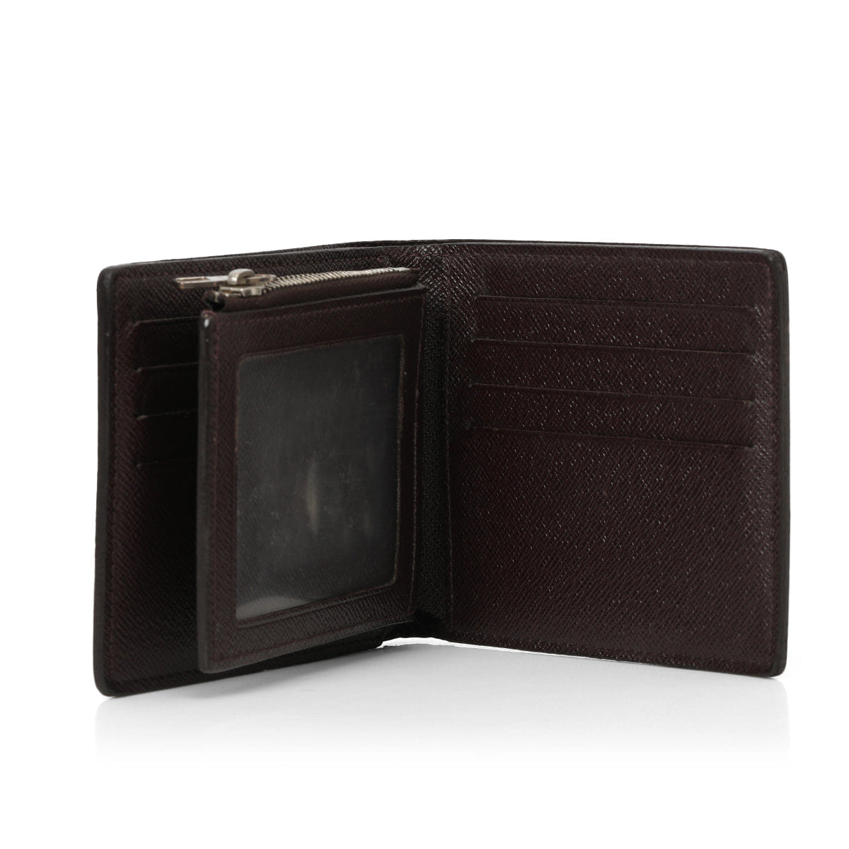 Louis Vuitton Brown Taiga Leather Bifold Wallet Small
