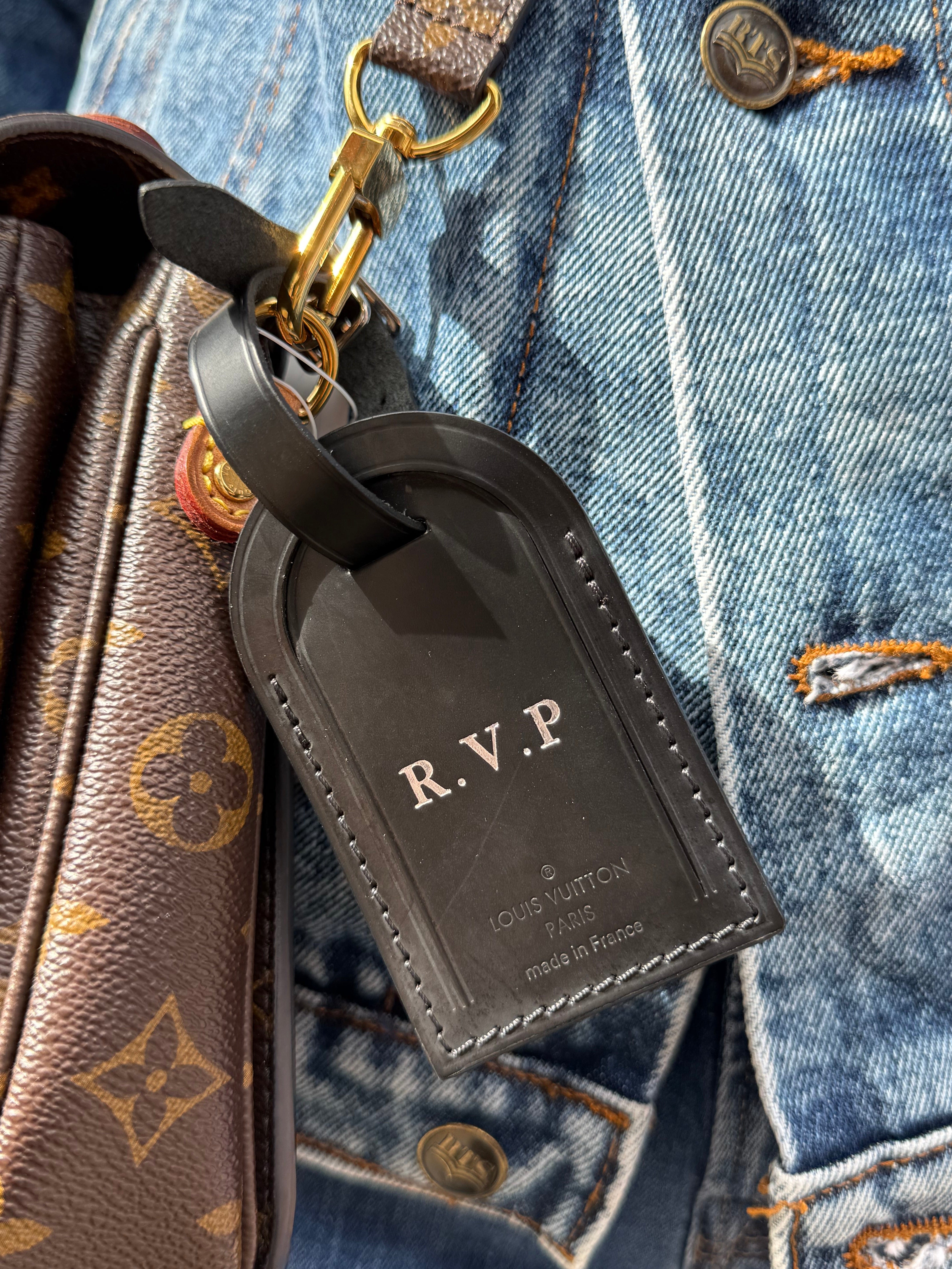 Louis Vuitton Black Luggage Tag